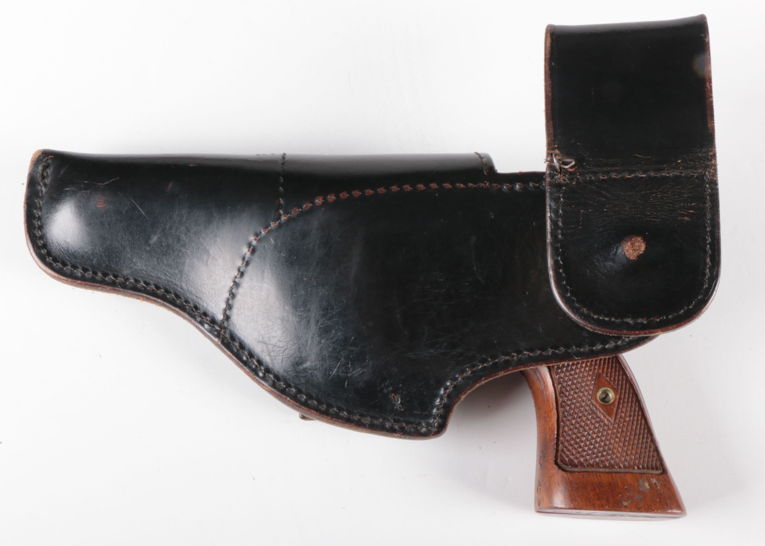 Circa 1915 Smith & Wesson .32-20 Caliber Model 10 Revolver With Leather Holster