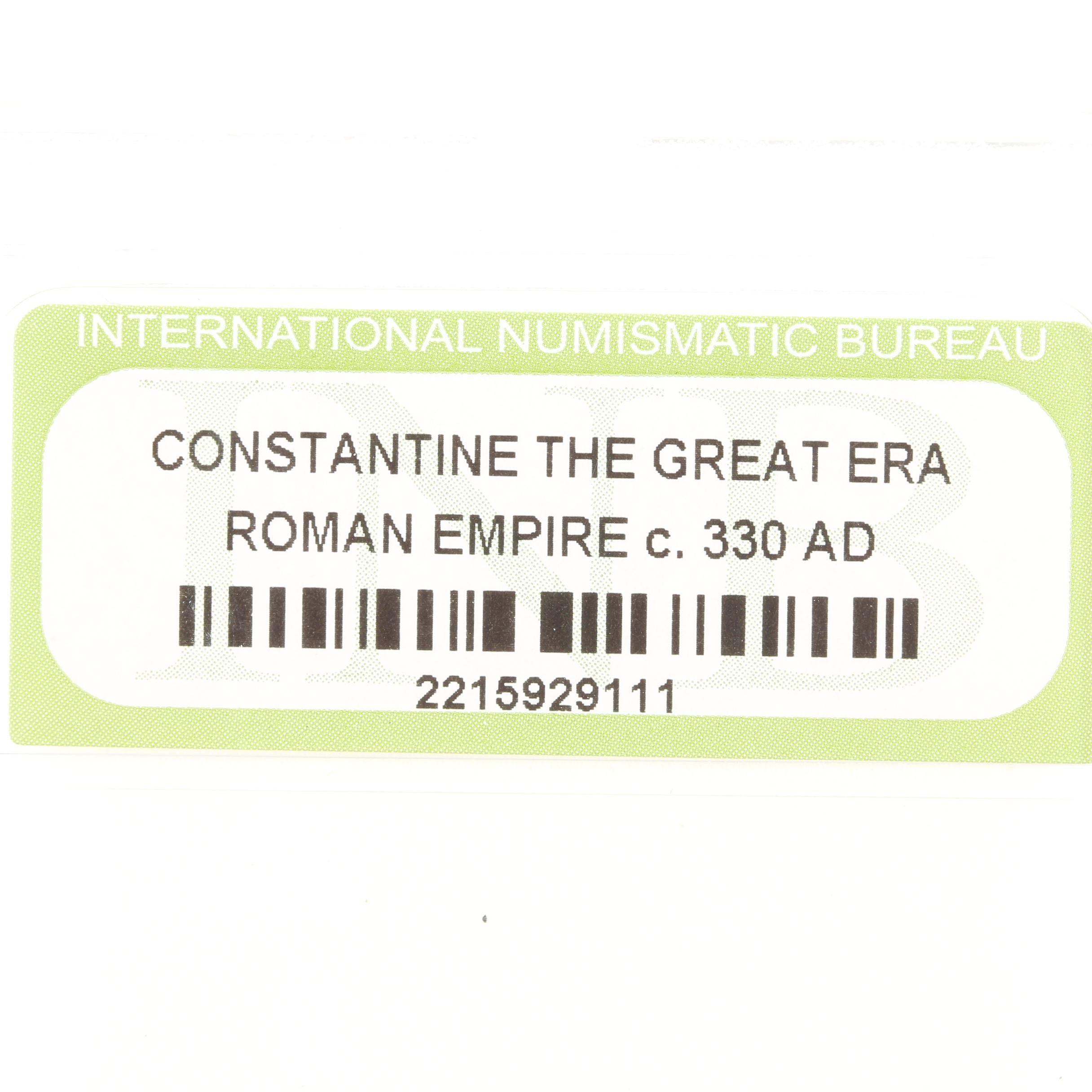 Ten Ancient Roman Imperial Bronze Coins from Constantine the Great's Era