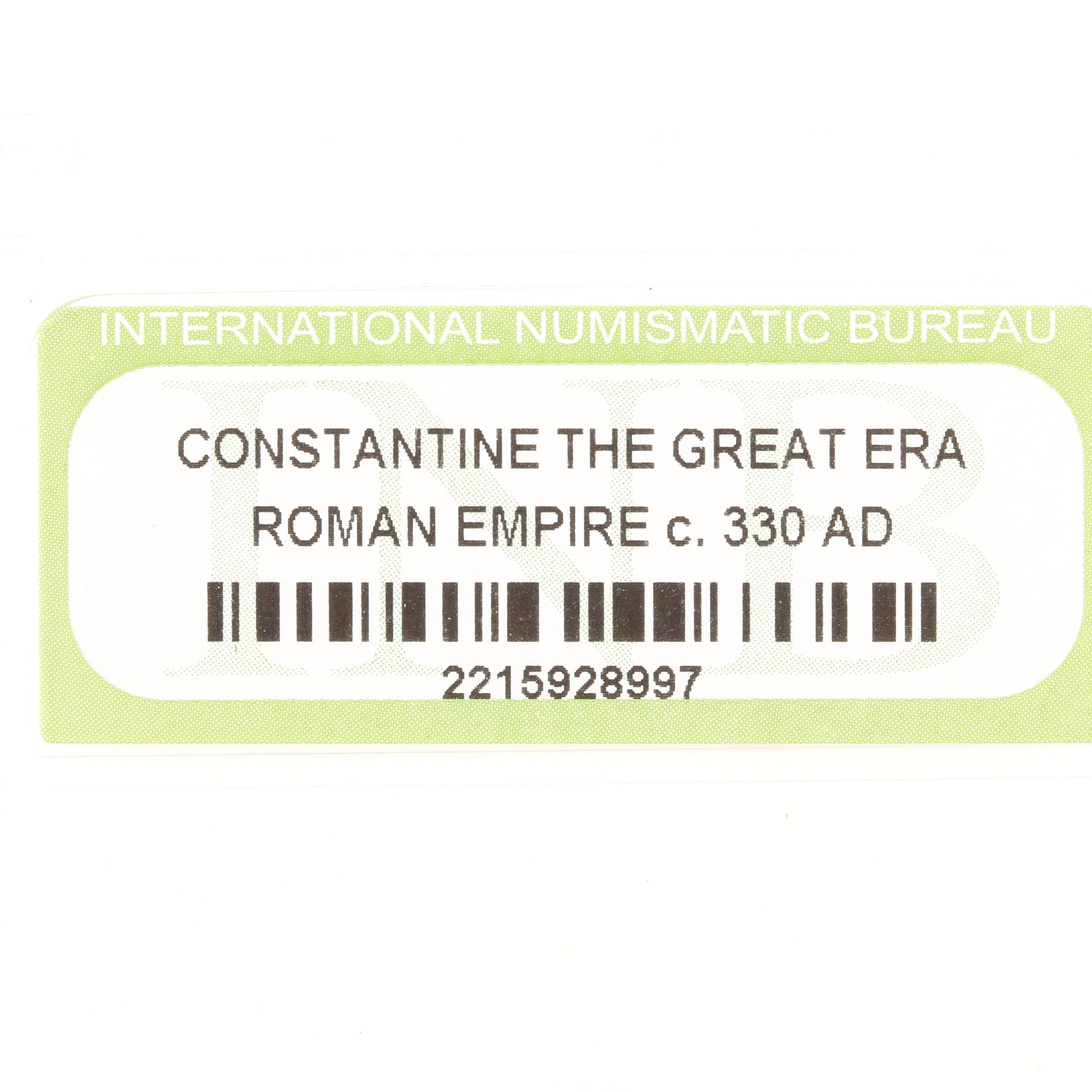 Ten Ancient Roman Imperial Bronze Coins from Constantine the Great's Era