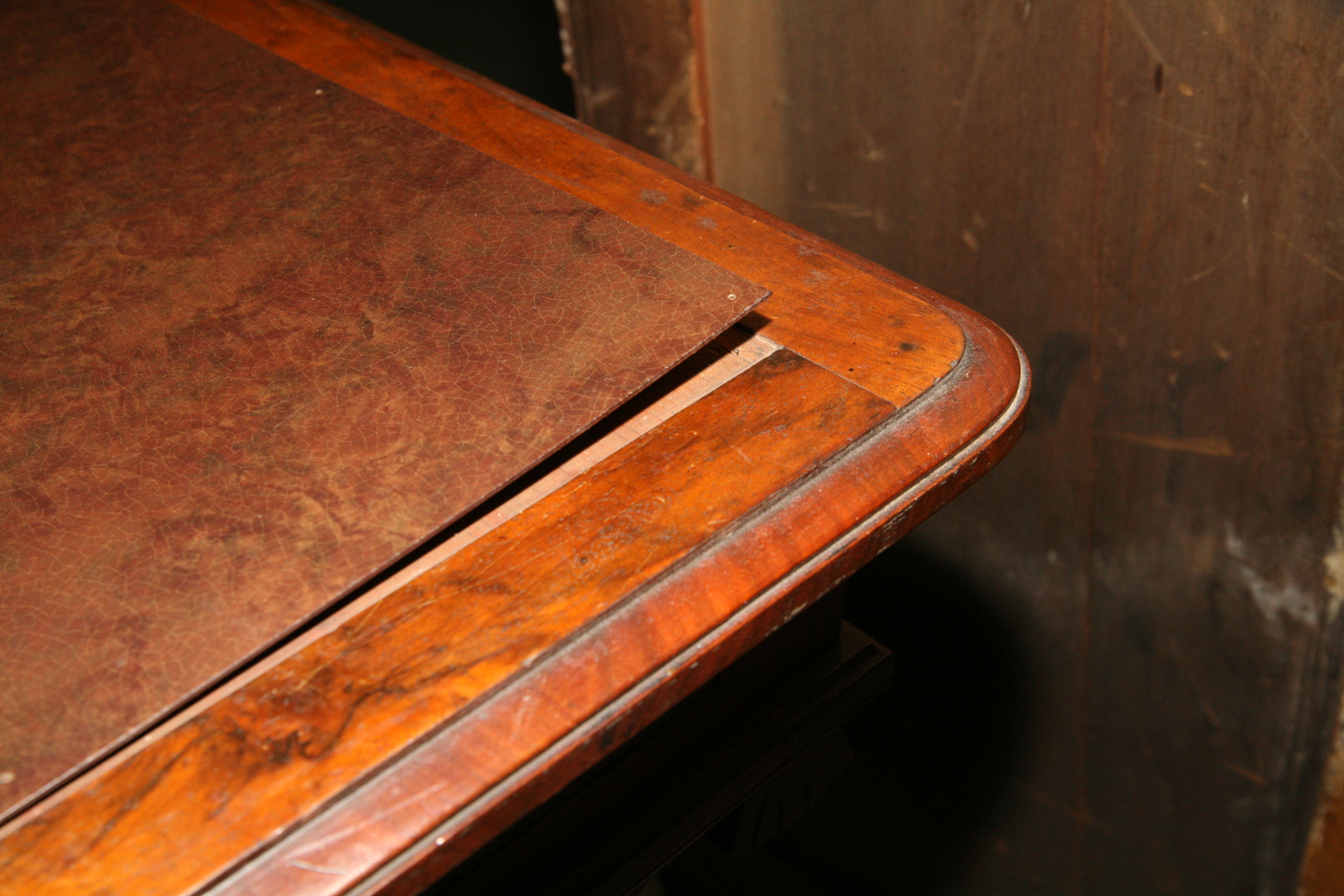 Antique Victorian Walnut Library Table