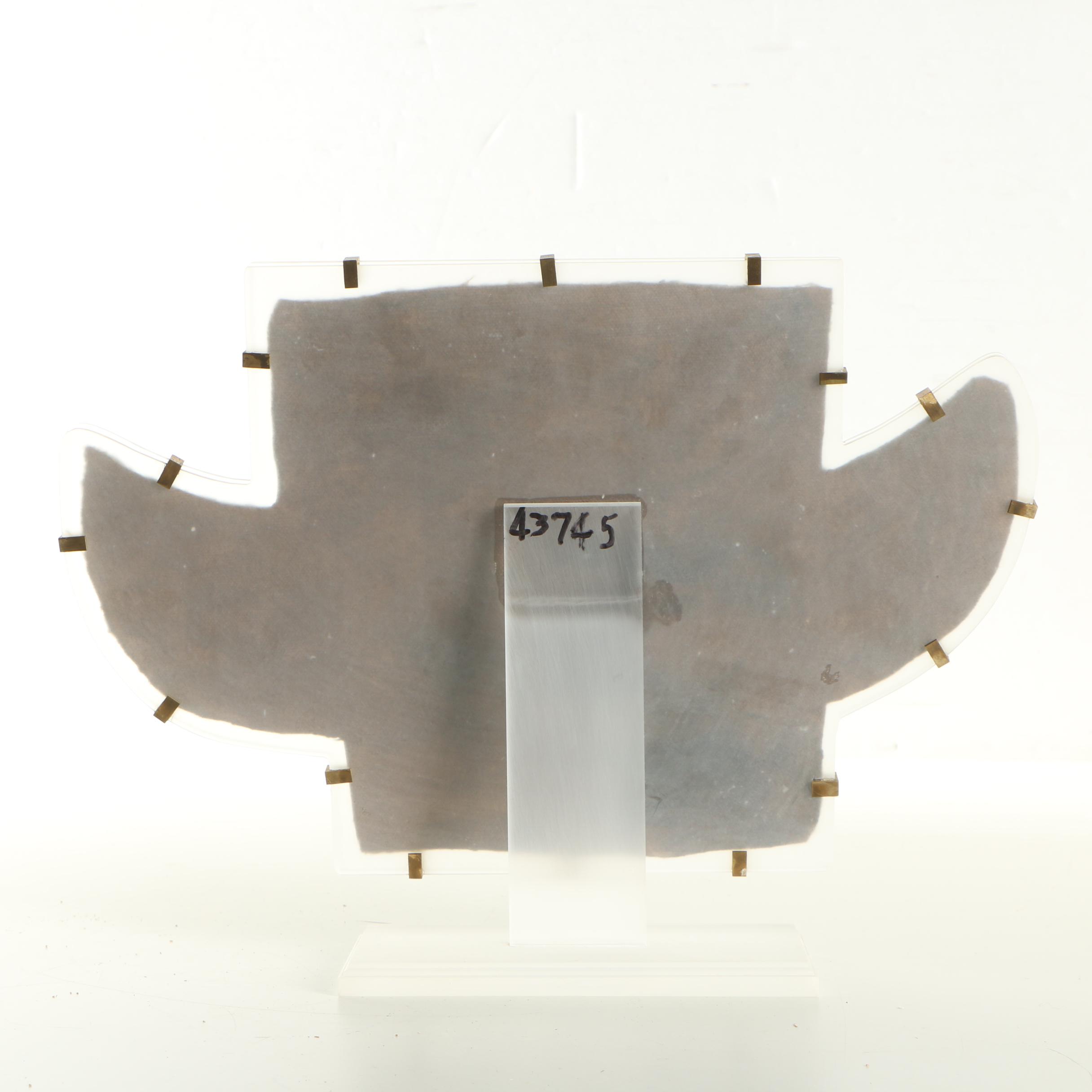 Egyptian-Style Gouache Painting of Isis