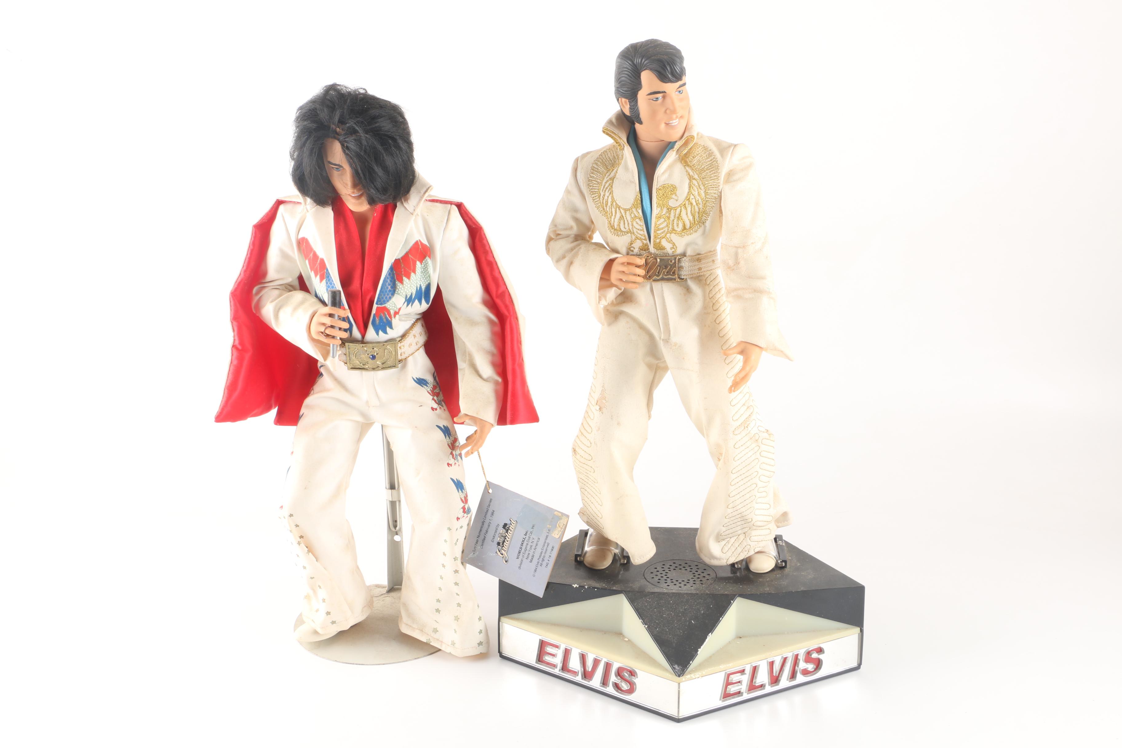 Elvis Dolls, USPS Elvis Stamp Commemorative Watch and Other Memorabilia