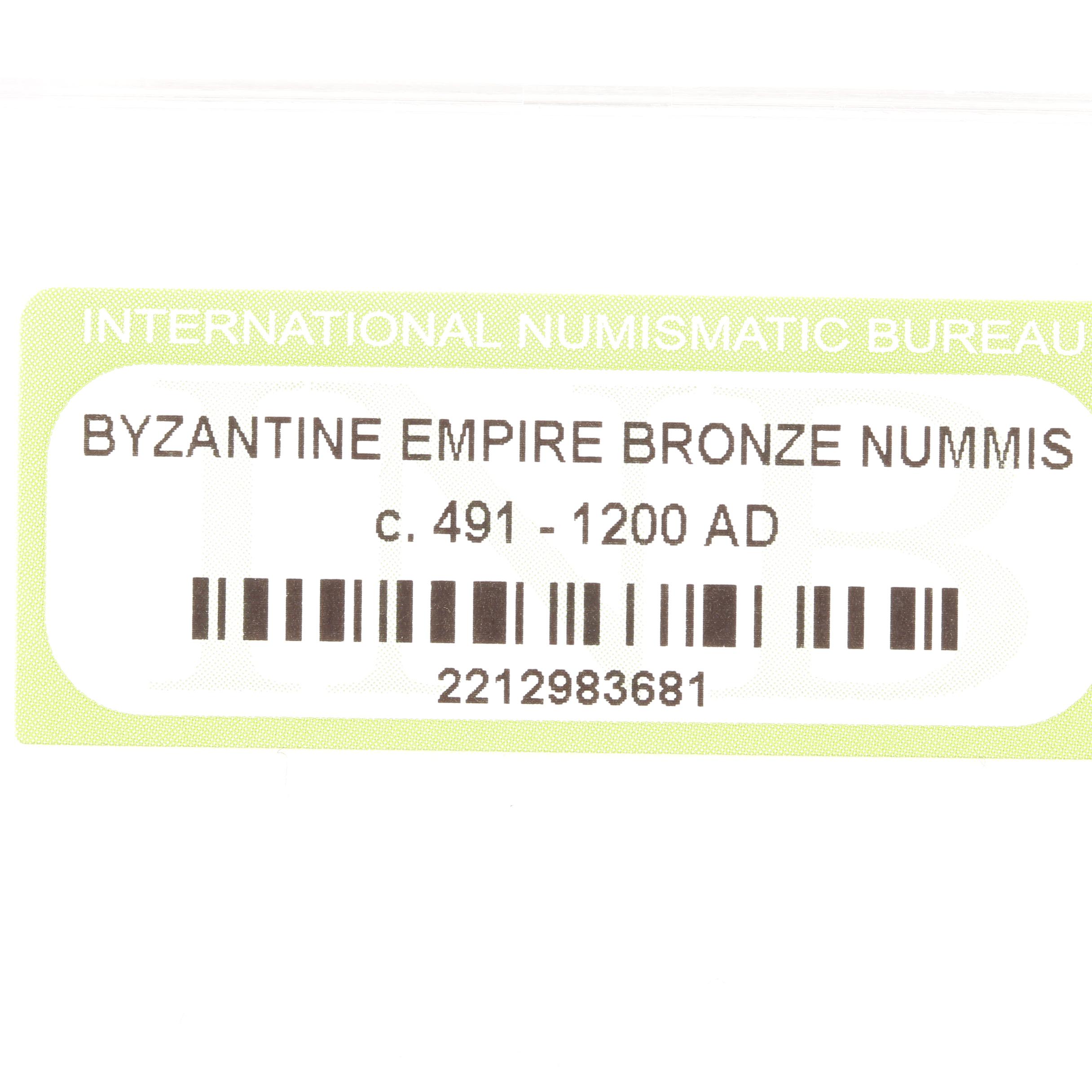 Ten Ancient Byzantine Bronze Nummis Coins