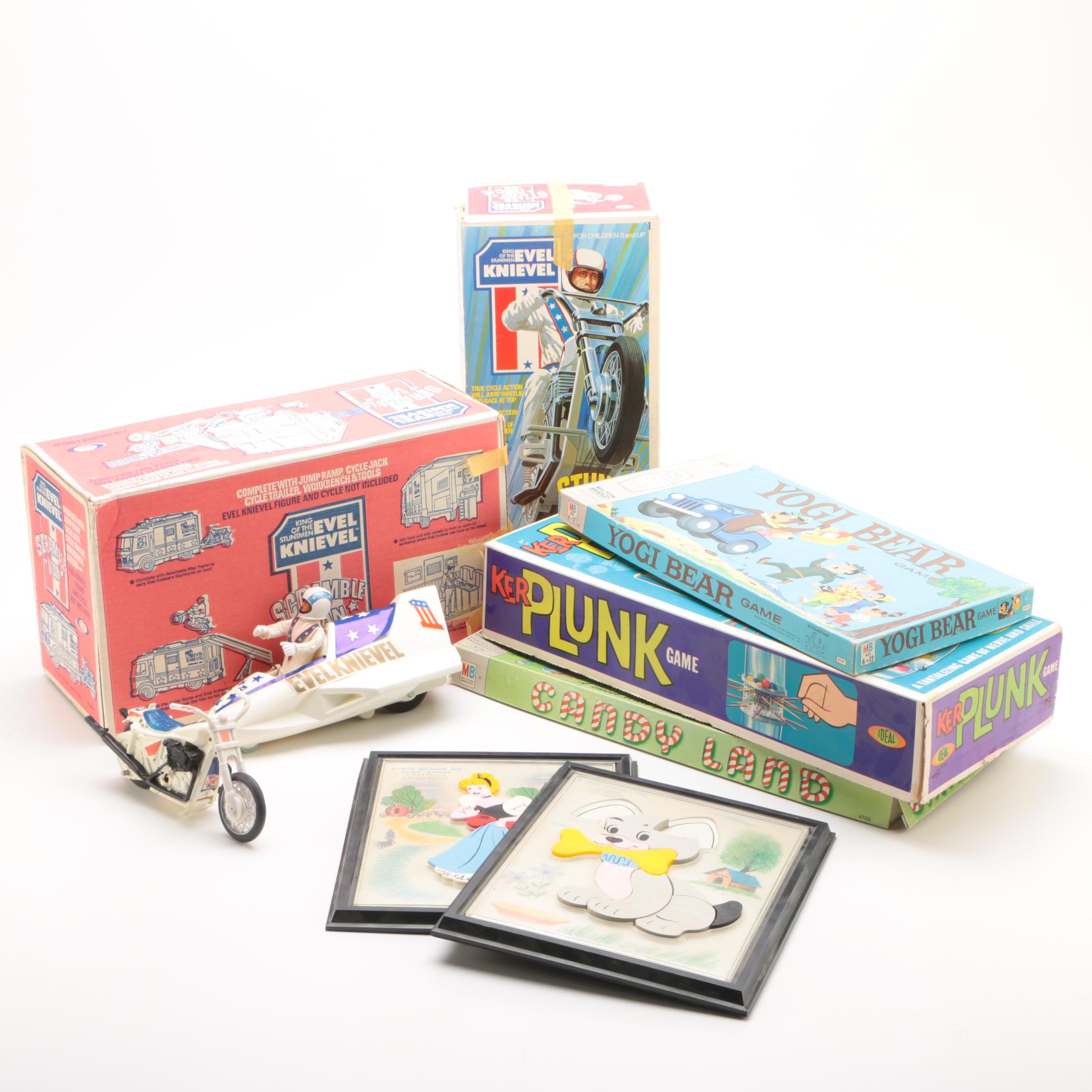 Evel Knievel Scramble Van, Stunt Cycle, Board Games and Puzzles