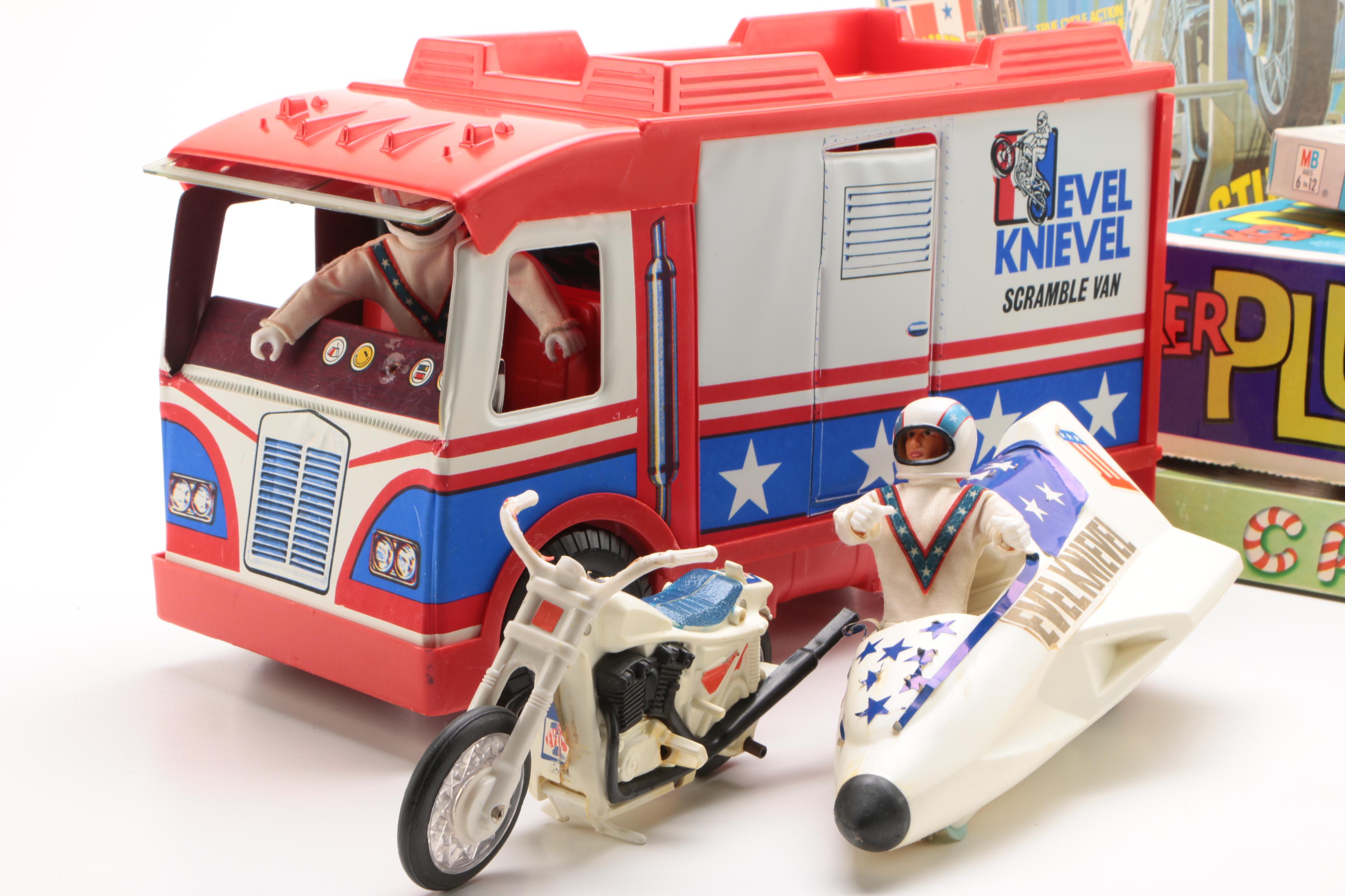 Evel Knievel Scramble Van, Stunt Cycle, Board Games and Puzzles