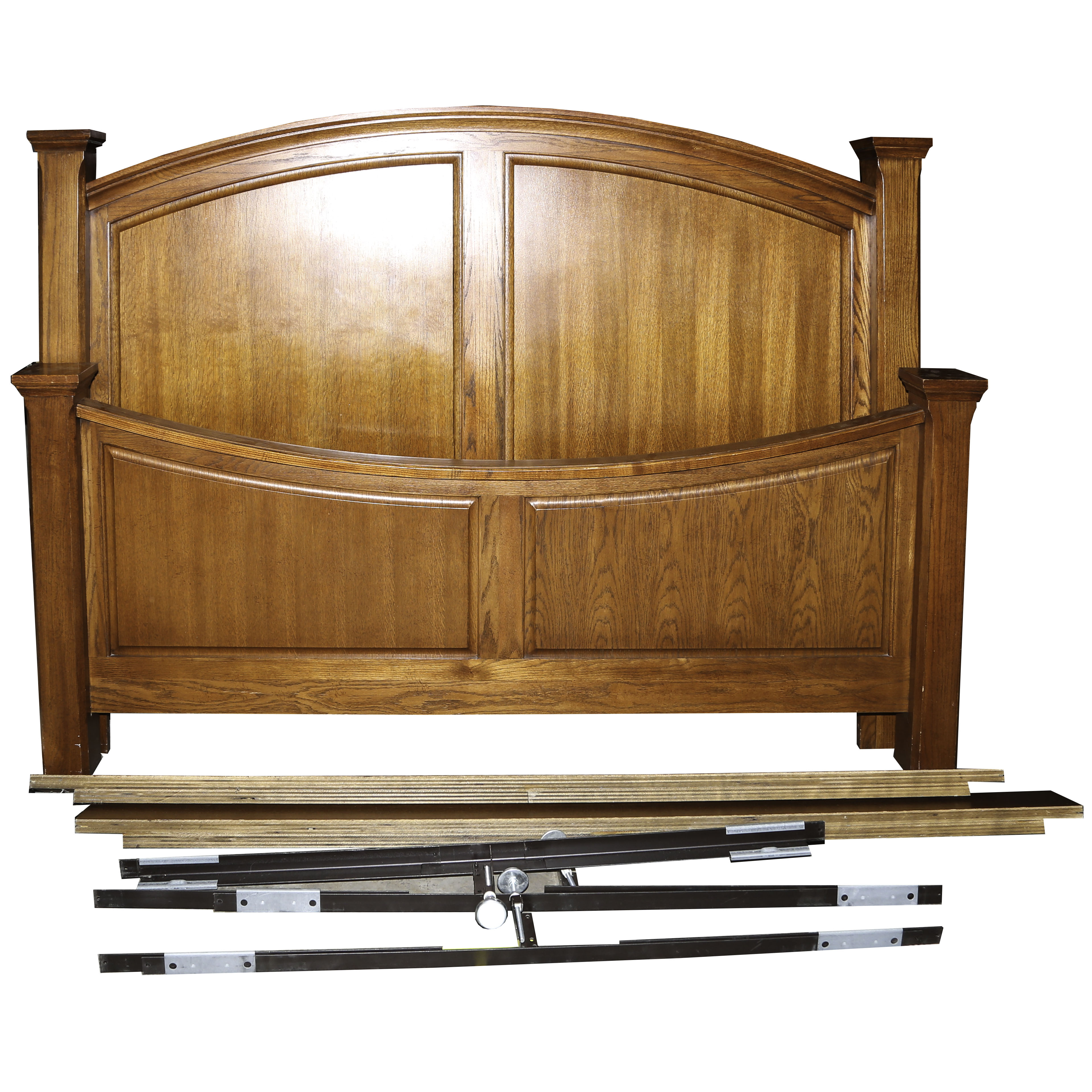 Contemporary King Size Cherry Bed Frame