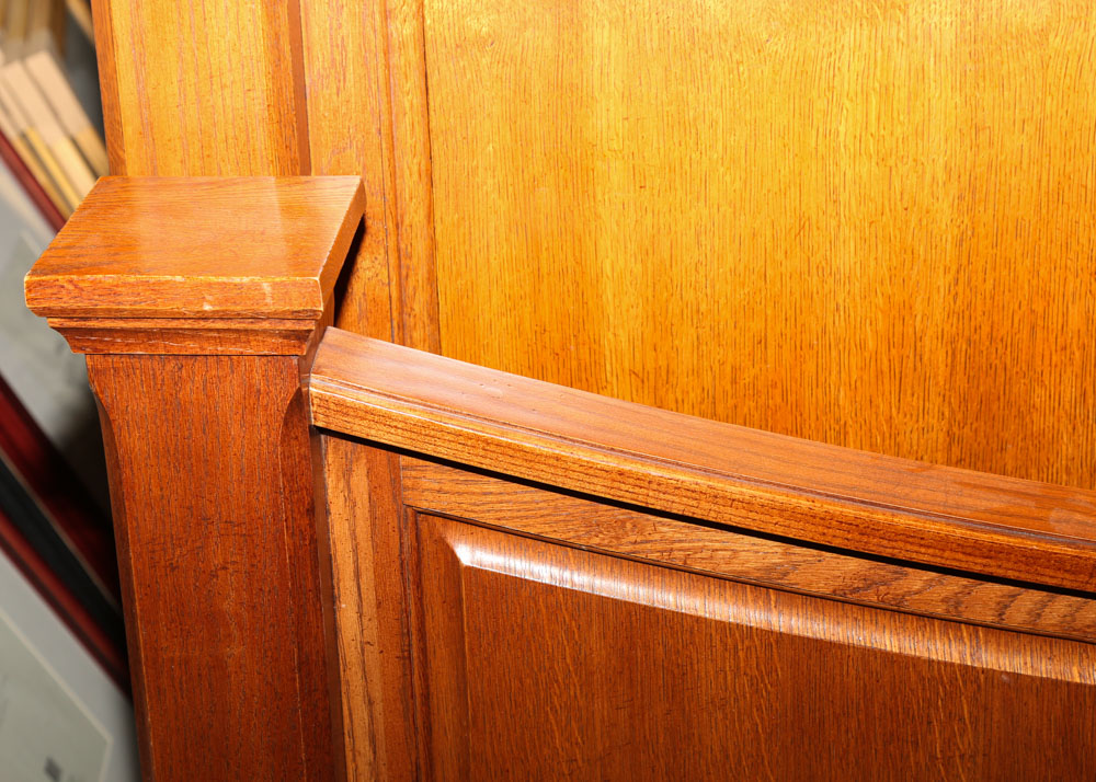 Contemporary King Size Cherry Bed Frame