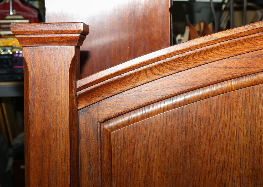 Contemporary King Size Cherry Bed Frame