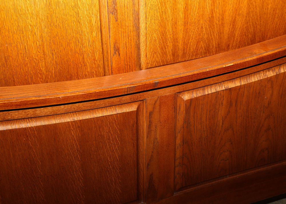 Contemporary King Size Cherry Bed Frame