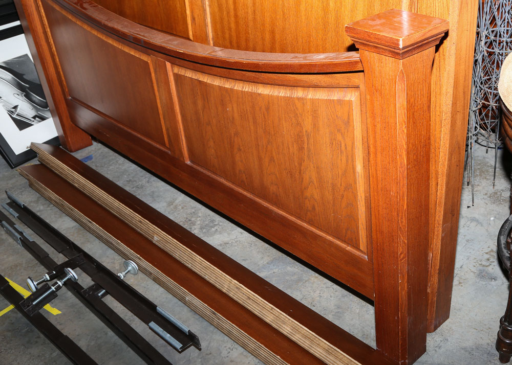 Contemporary King Size Cherry Bed Frame