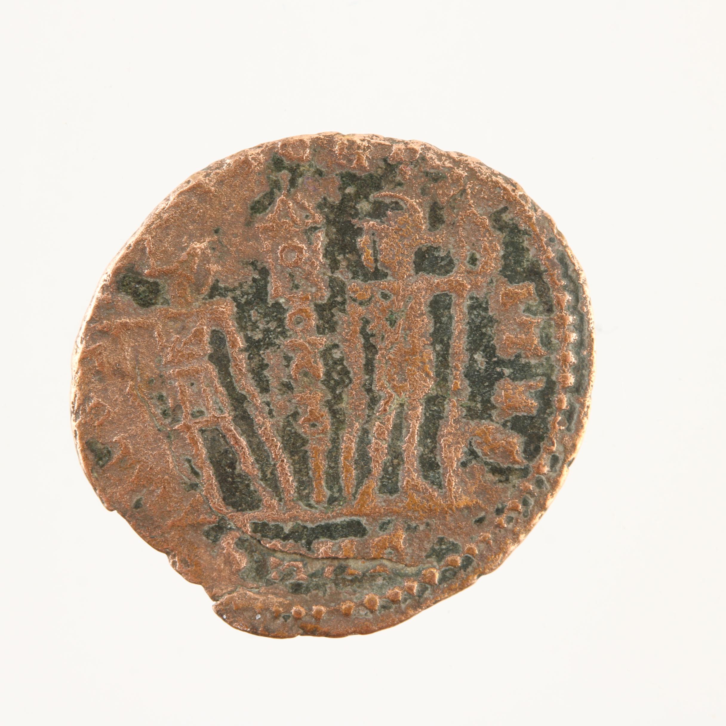 Nine Ancient Roman Imperial Bronze Coins from Constantine the Great's Era