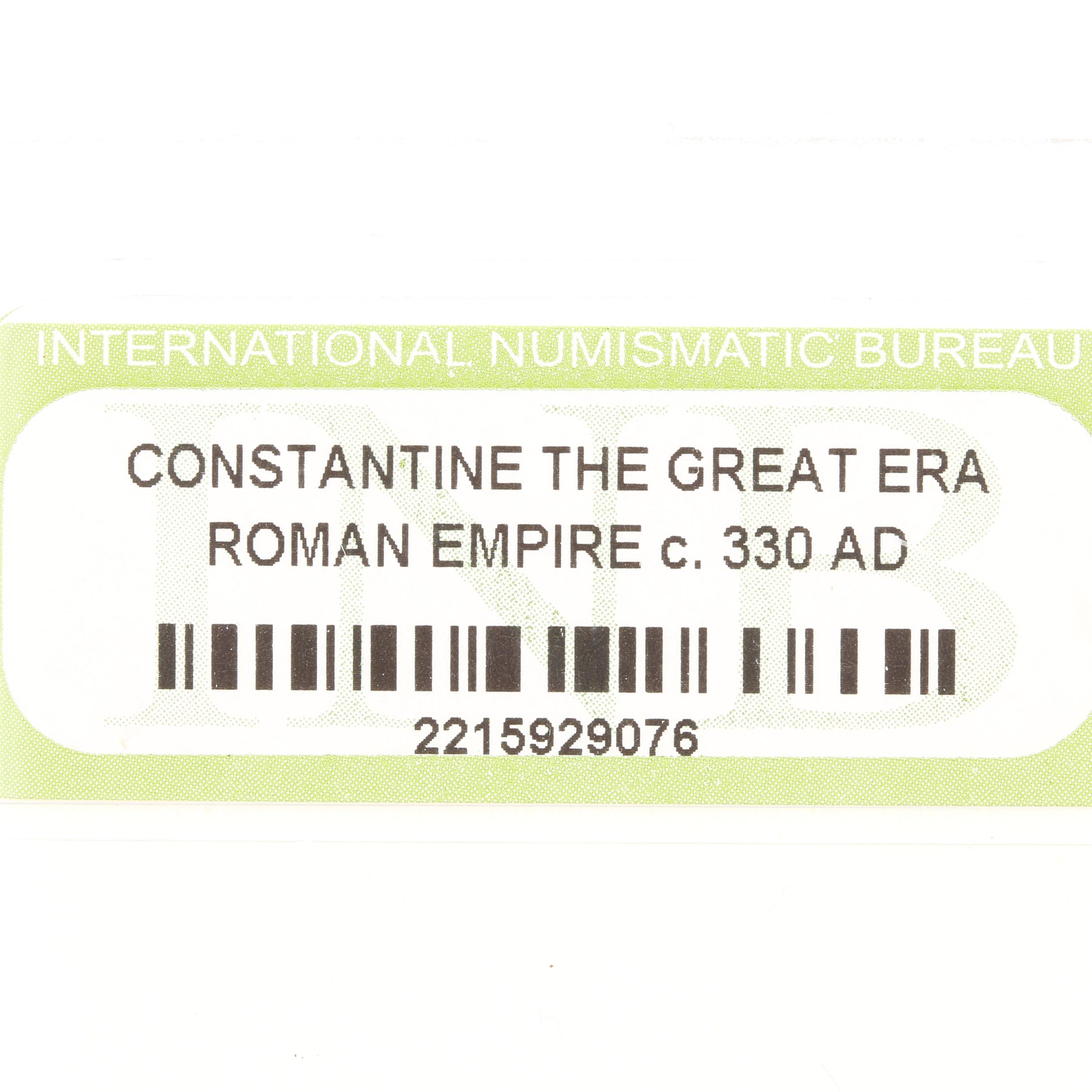 Nine Ancient Roman Imperial Bronze Coins from Constantine the Great's Era