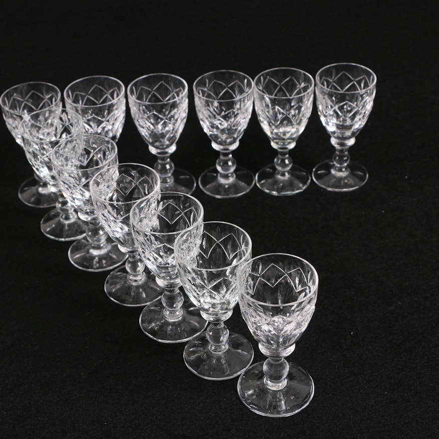 Vintage Stuart Crystal "Cathedral" Cordial Glasses