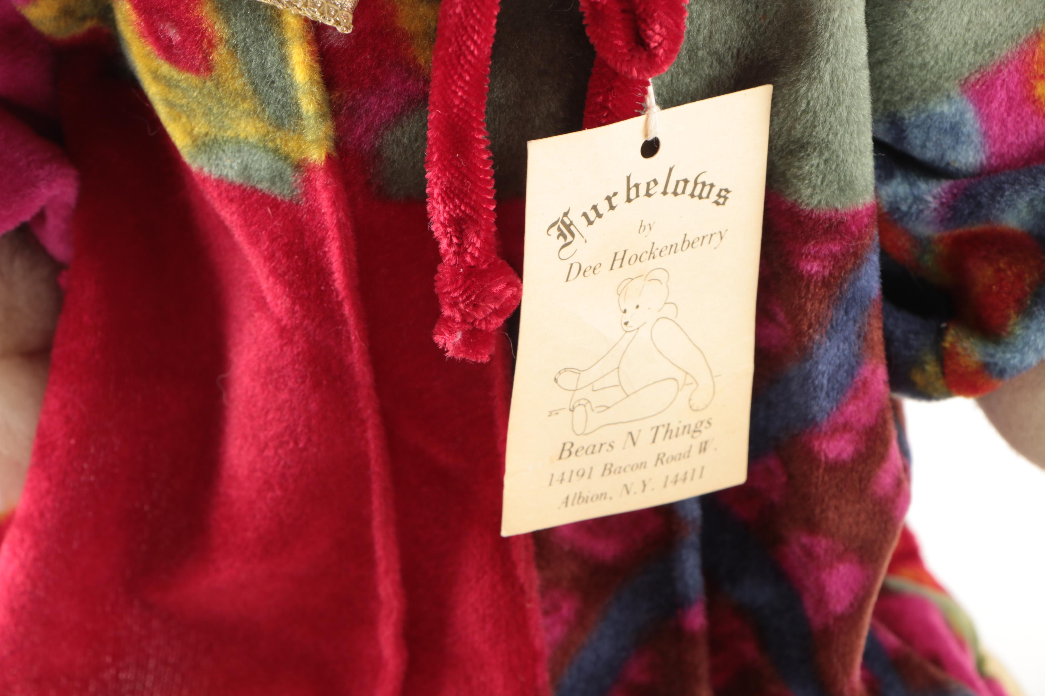 1984 Sonia's Dolls "Saint Nicholas" Soft Sculpture with Handmade Teddy Bears