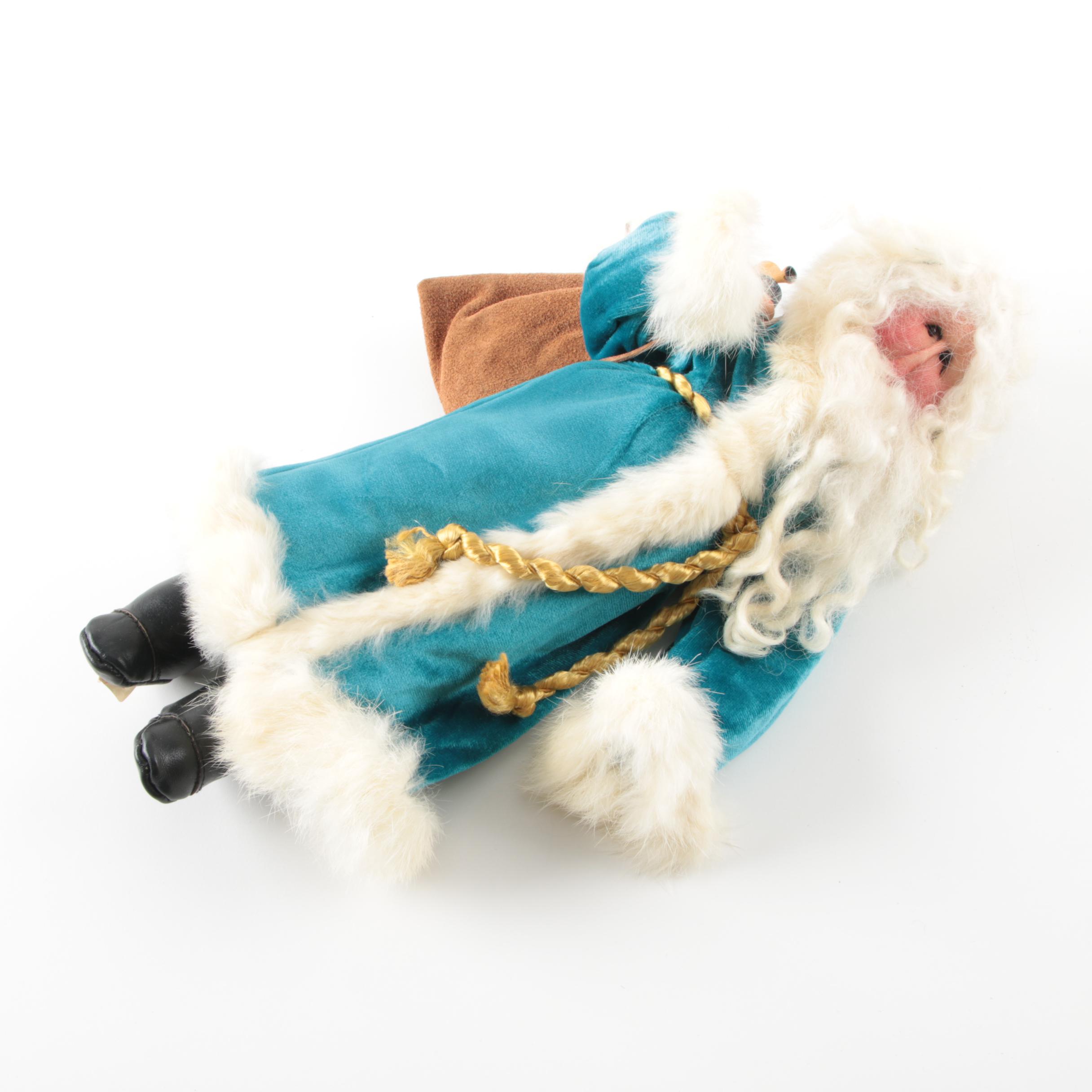 1984 Sonia's Dolls "Saint Nicholas" Soft Sculpture with Handmade Teddy Bears