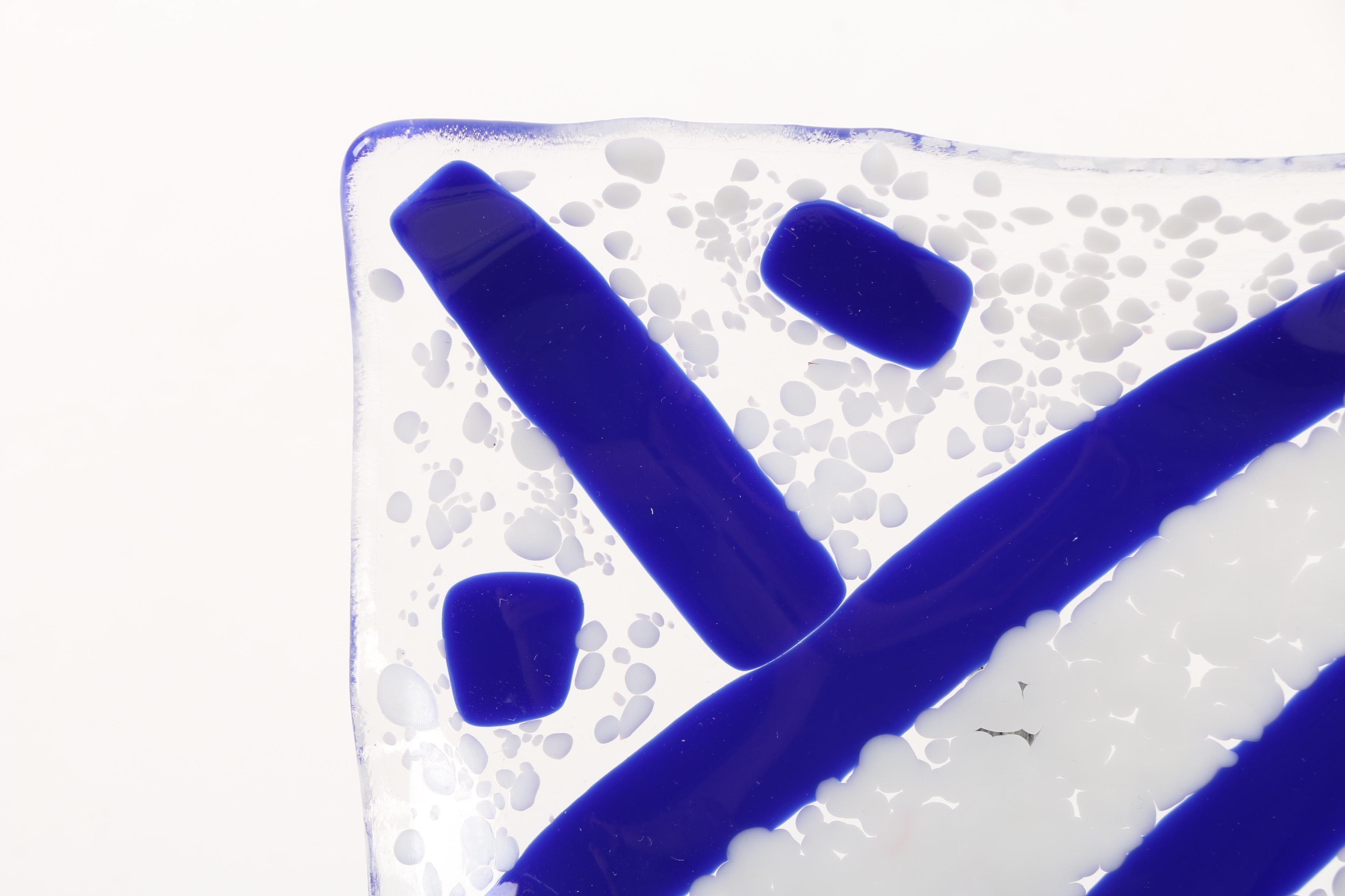 Decorative Dichromatic Art Glass Plates