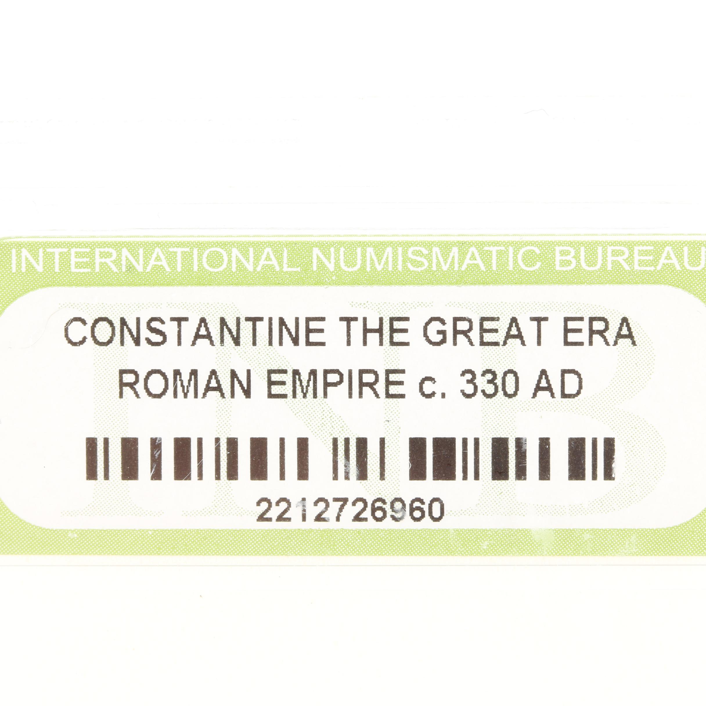 Ten Ancient Roman Imperial Bronze Coins from Constantine the Great's Era