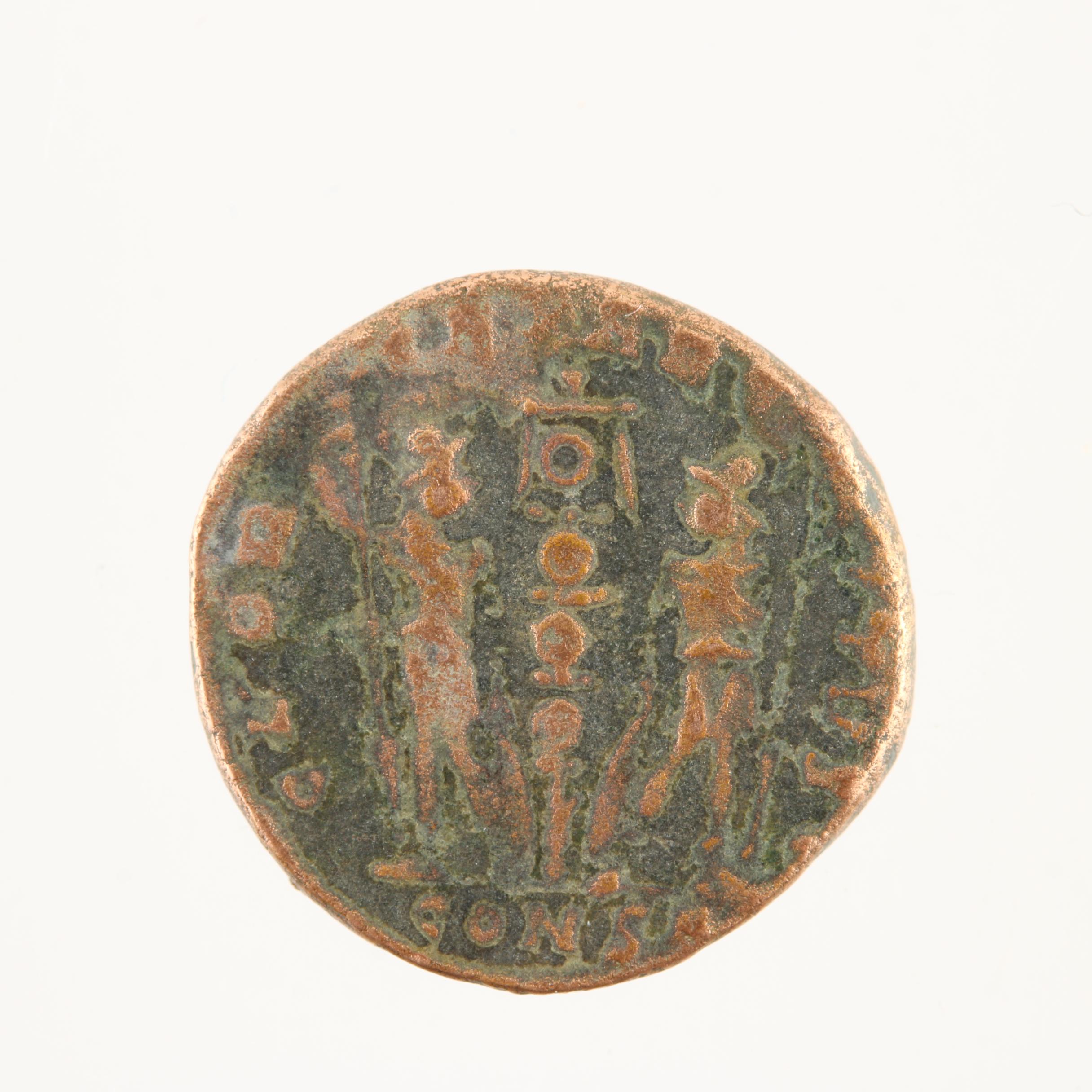 Ten Ancient Roman Imperial Bronze Coins from Constantine the Great's Era