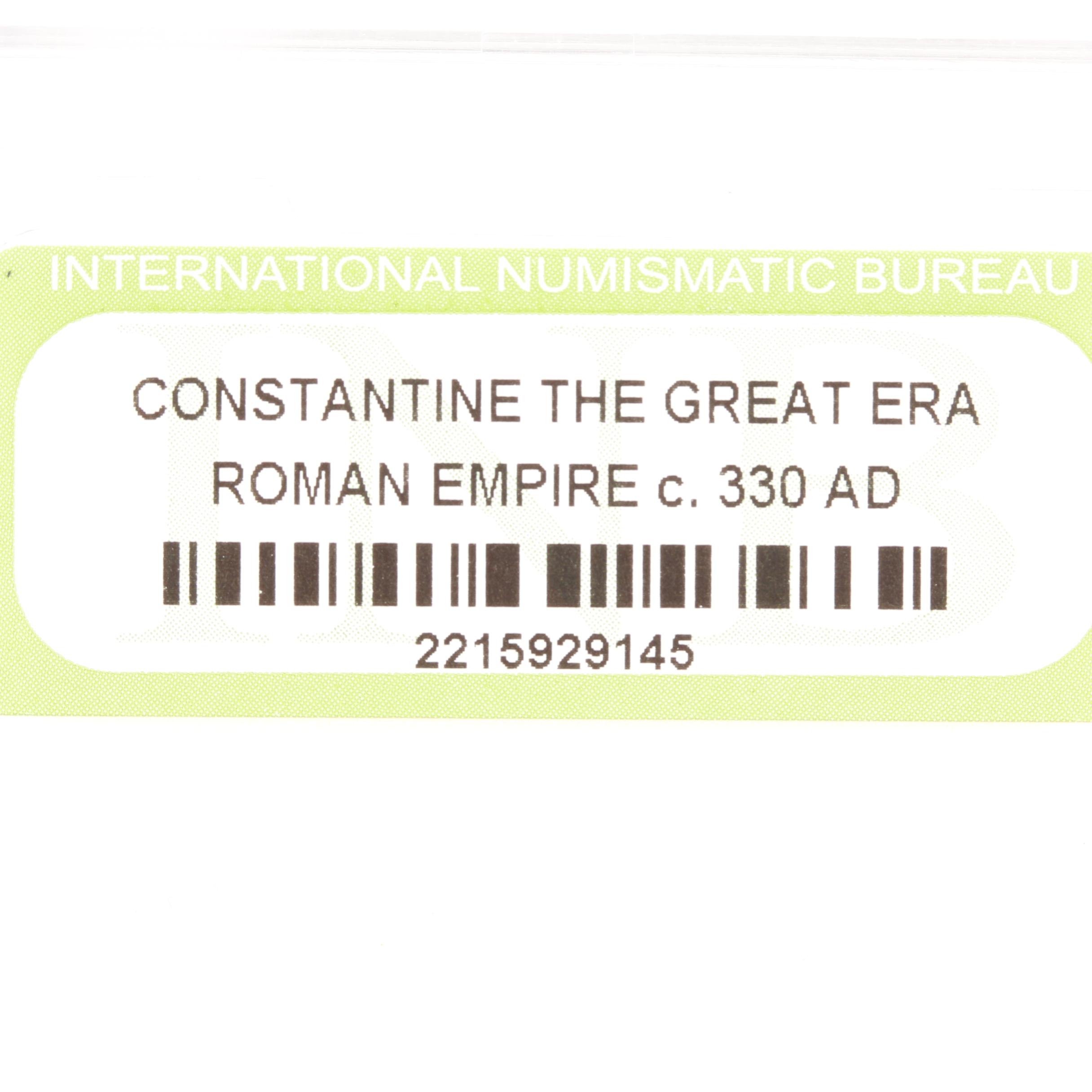 Ten Ancient Roman Imperial Bronze Coins from Constantine the Great's Era