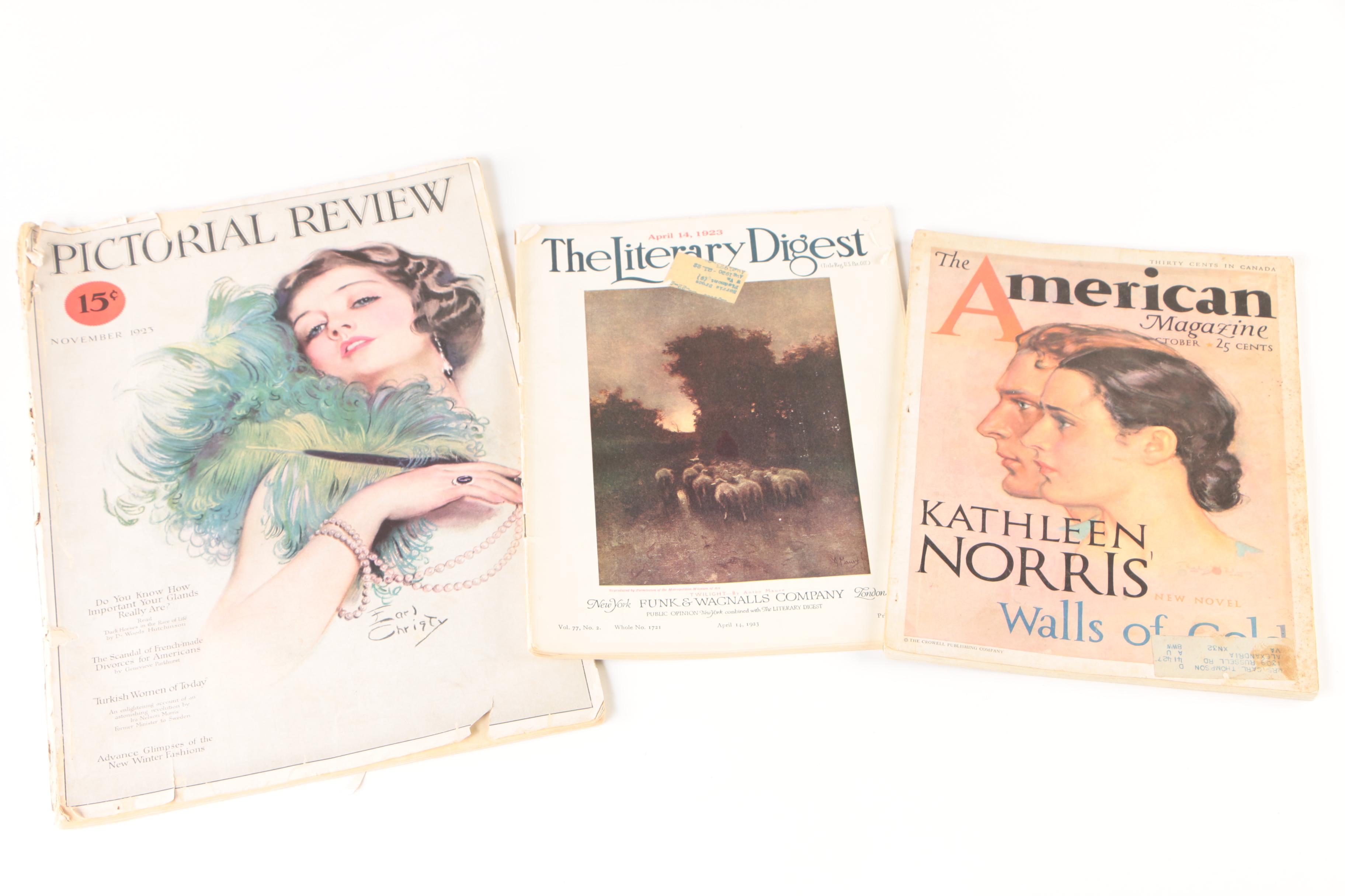 "National Geographic", "Life", "Literary Digest" and Other Vintage Magazines