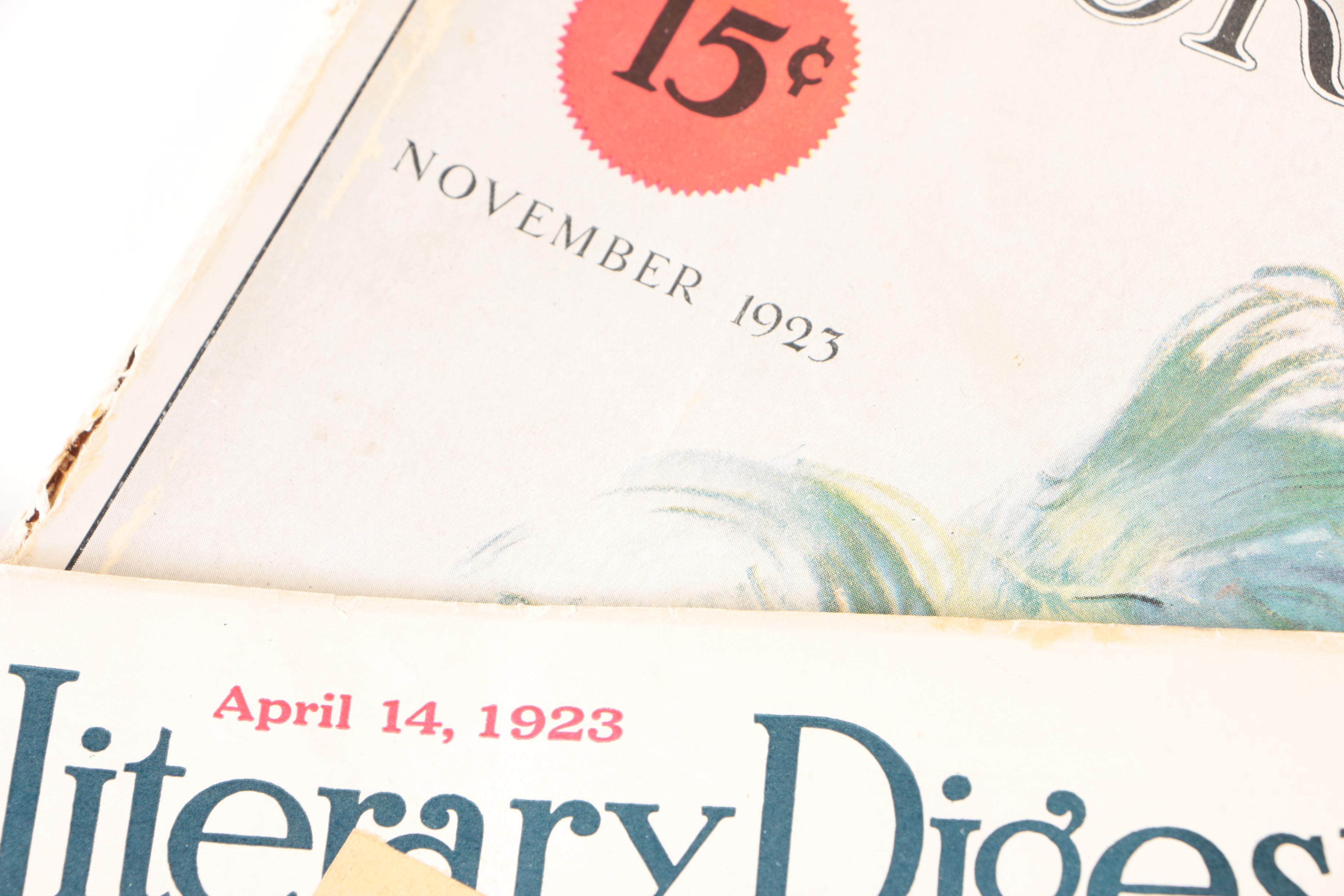 "National Geographic", "Life", "Literary Digest" and Other Vintage Magazines