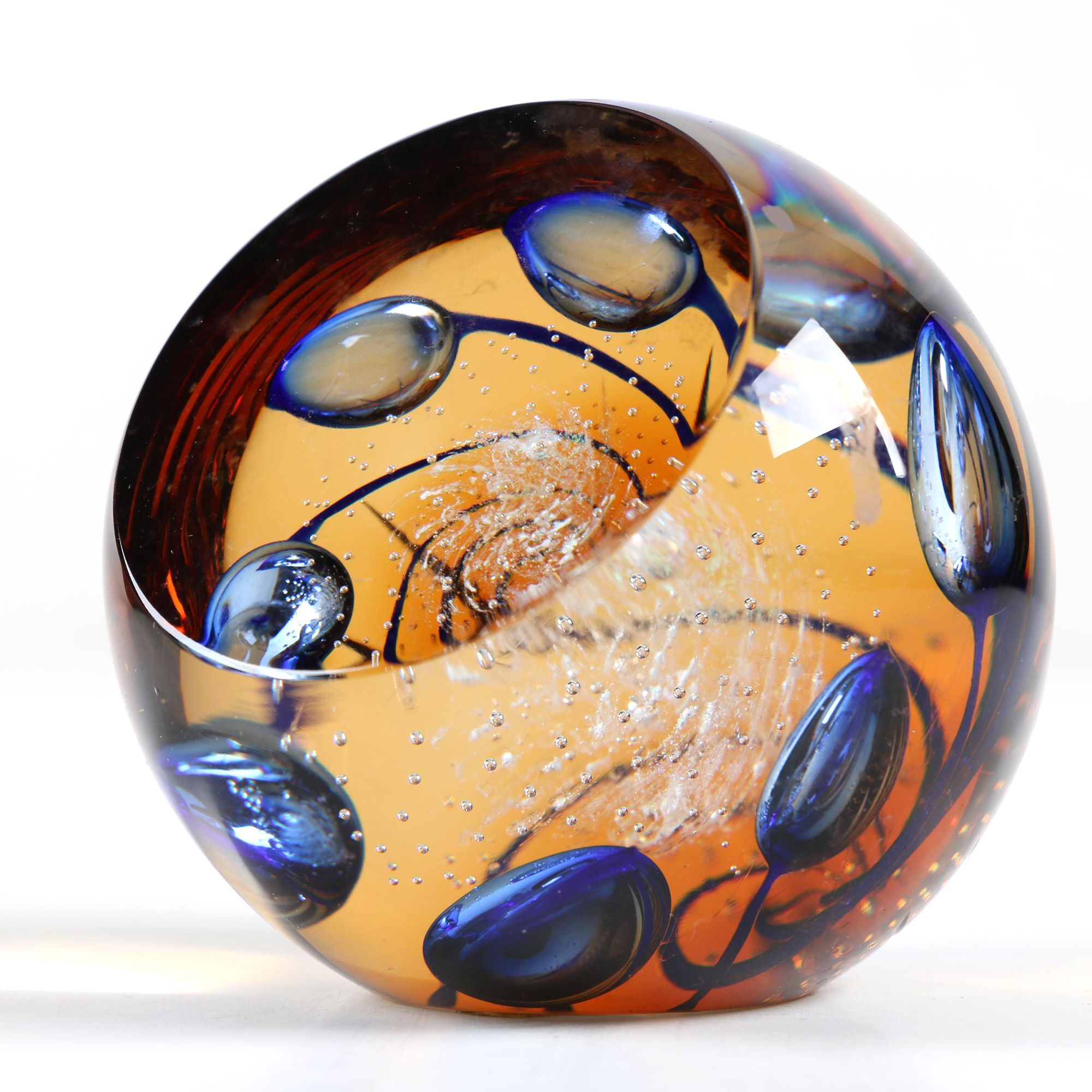 Scottish Galaxy Art Glass Paperweight