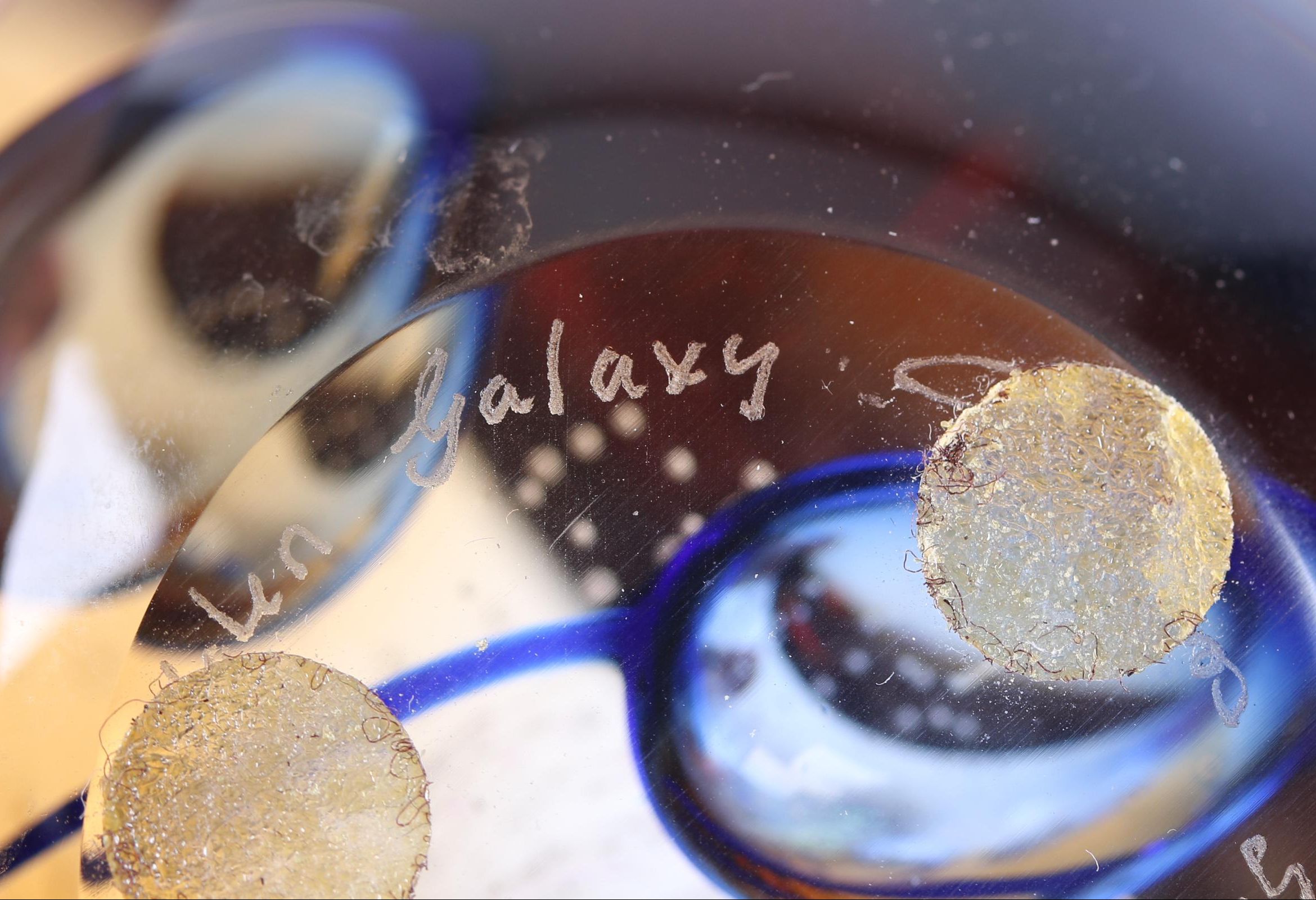 Scottish Galaxy Art Glass Paperweight