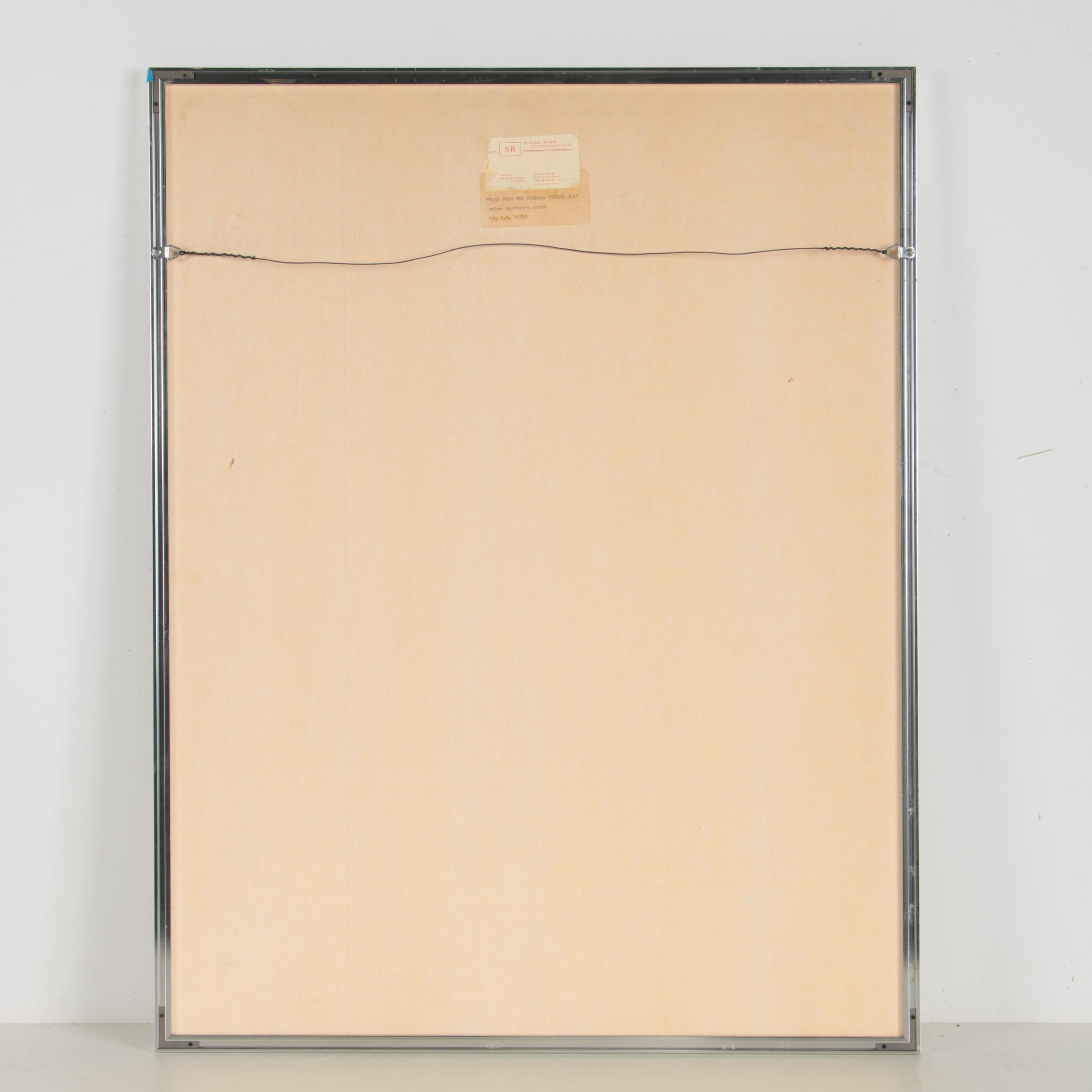 Seong Moy Relief Print "View from the Windows - Yellow Sun"