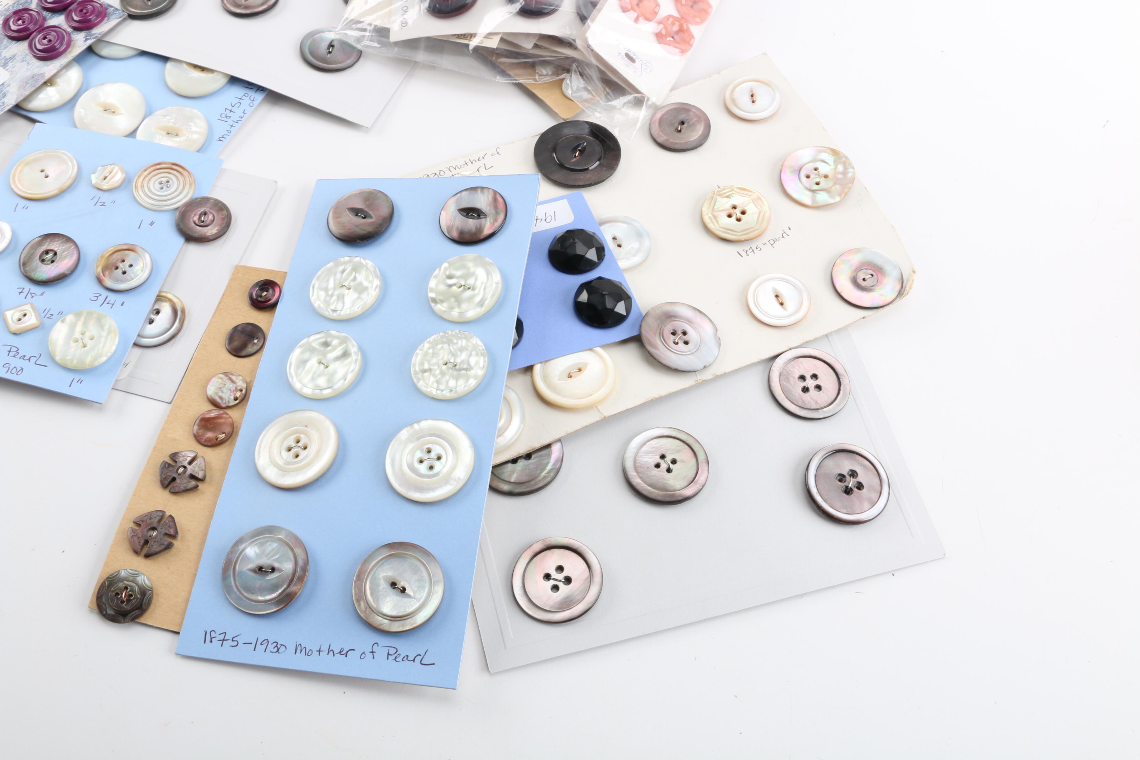Vintage and Antique Shell and Plastic Buttons