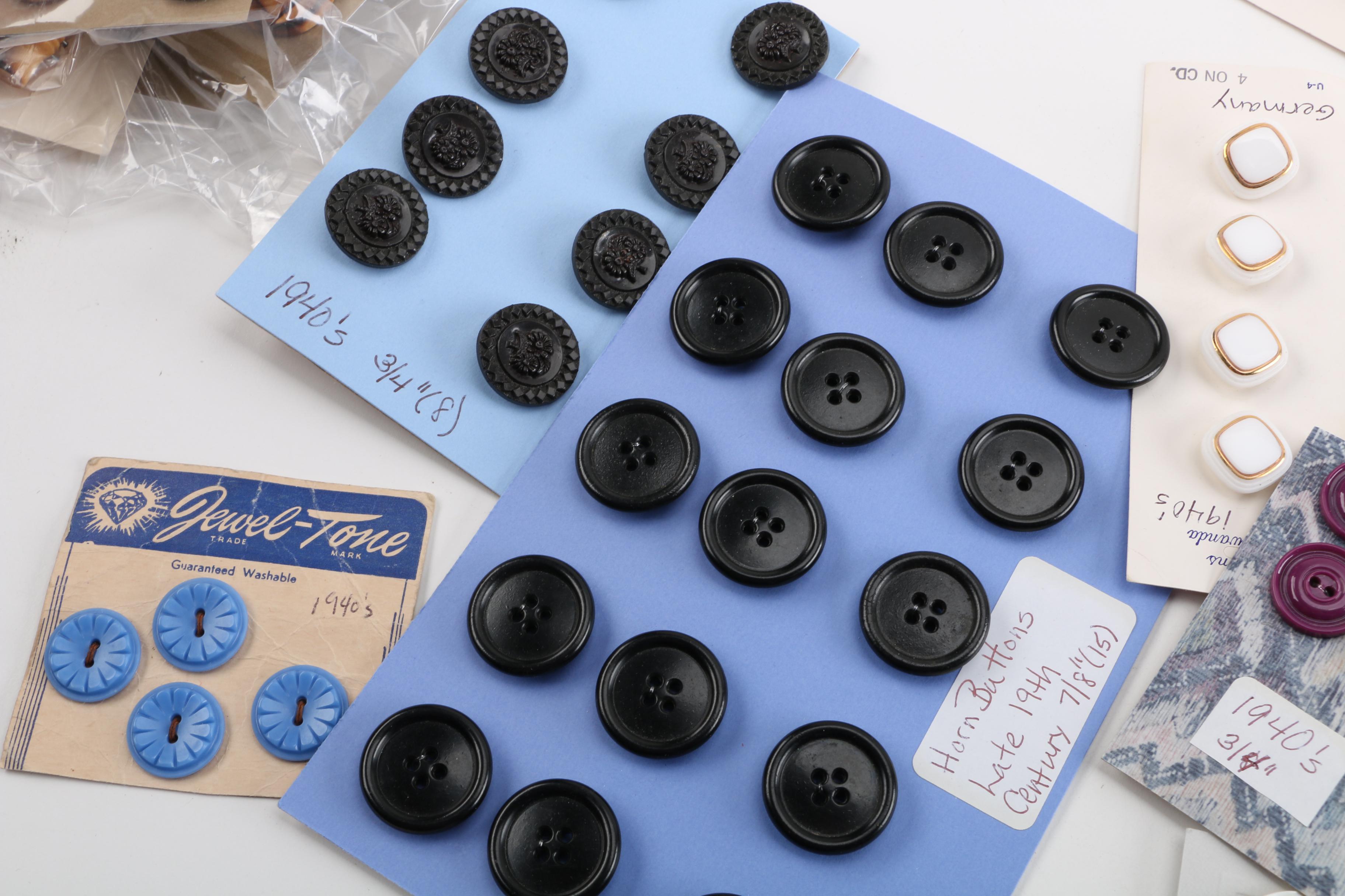 Vintage and Antique Shell and Plastic Buttons