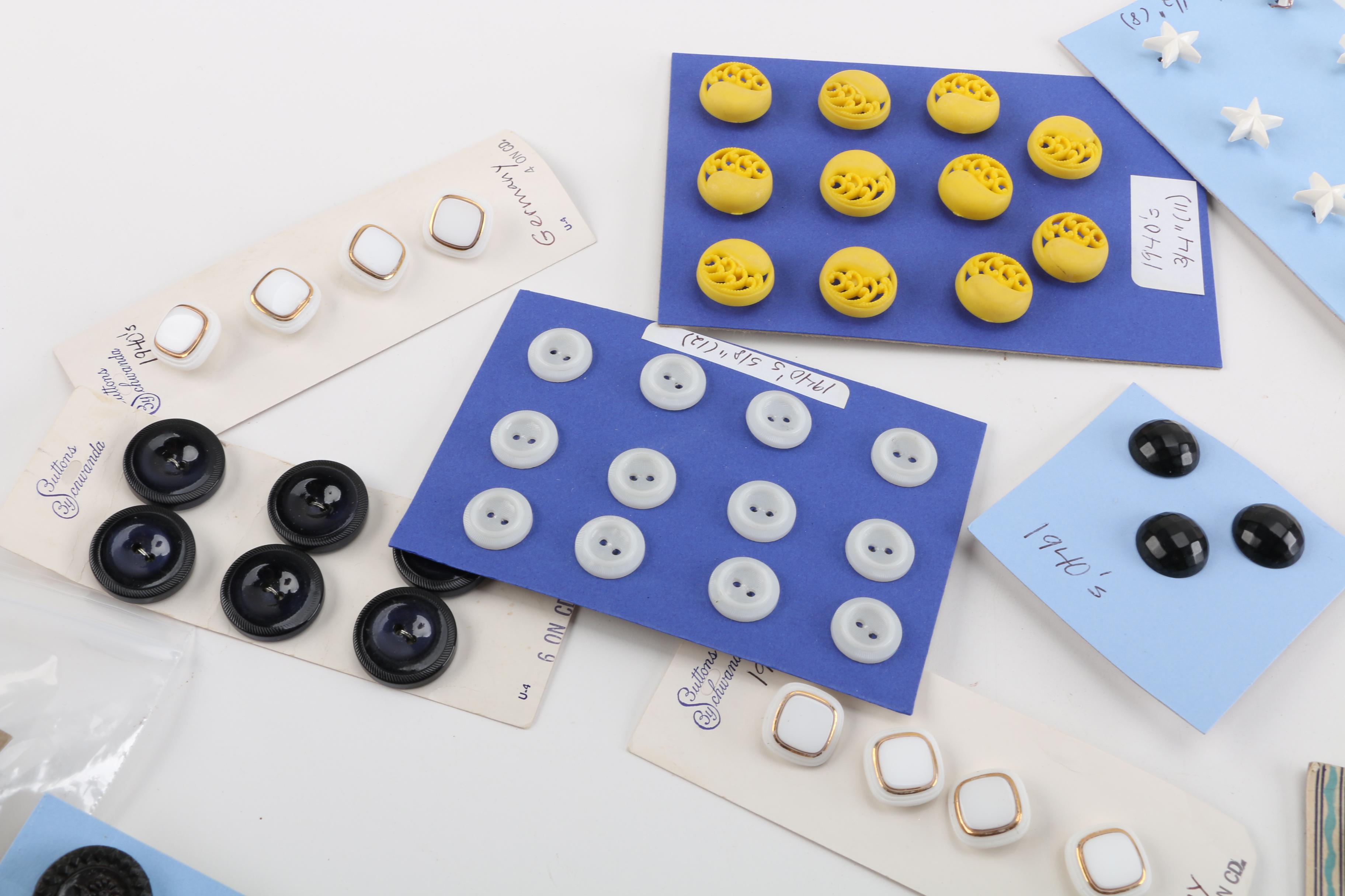 Vintage and Antique Shell and Plastic Buttons