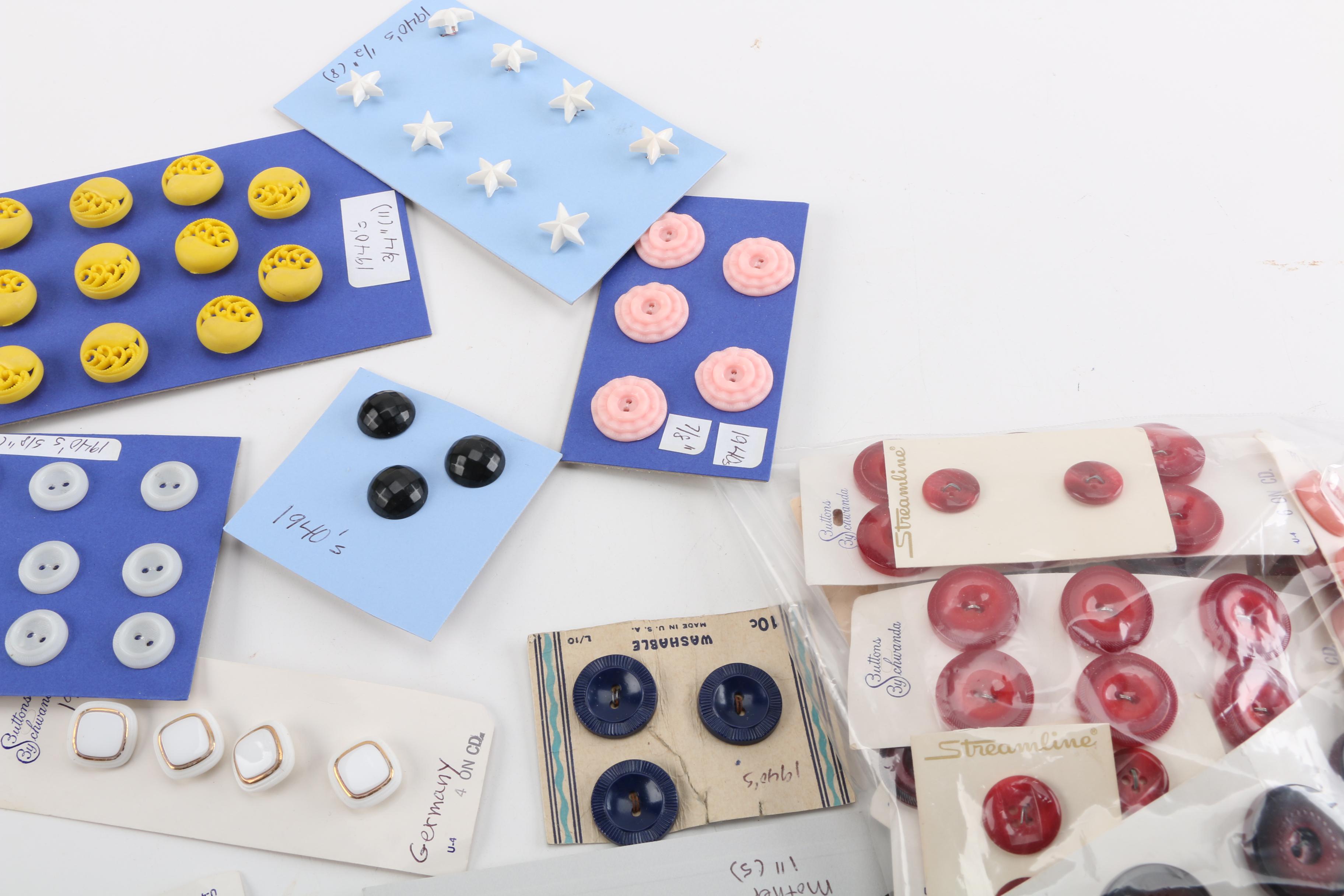 Vintage and Antique Shell and Plastic Buttons