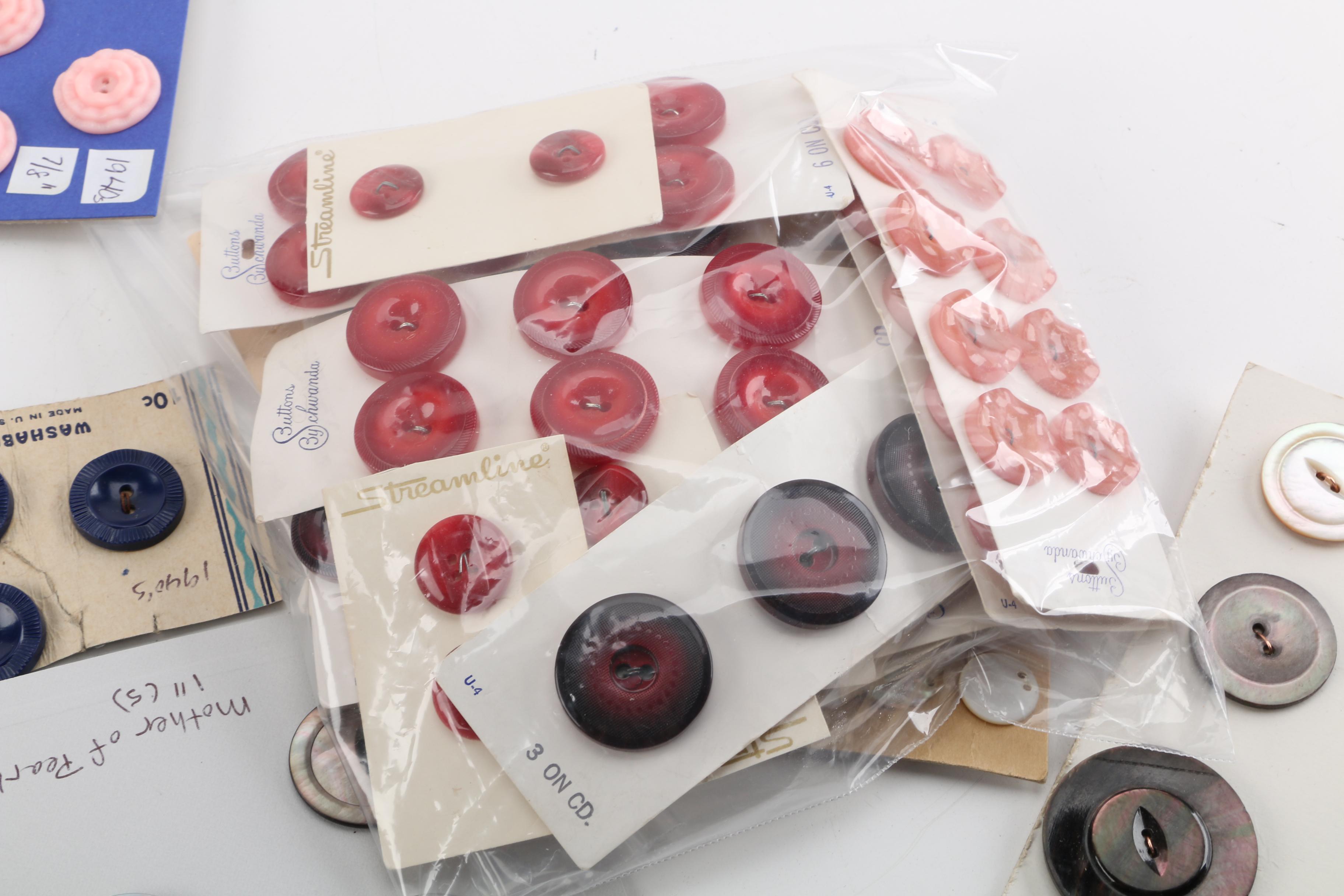 Vintage and Antique Shell and Plastic Buttons