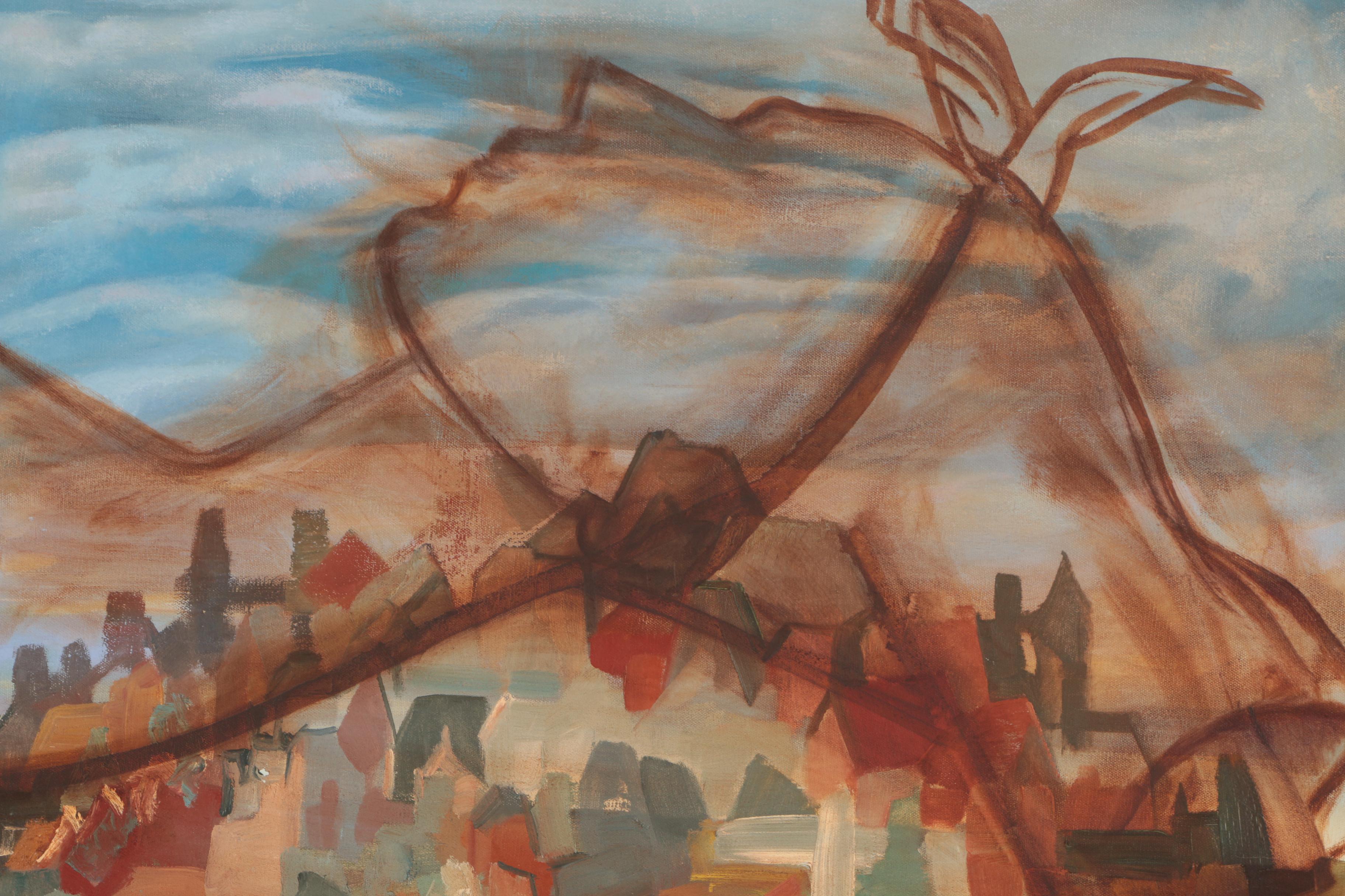 Sidney Loeb Surreal Oil Painting