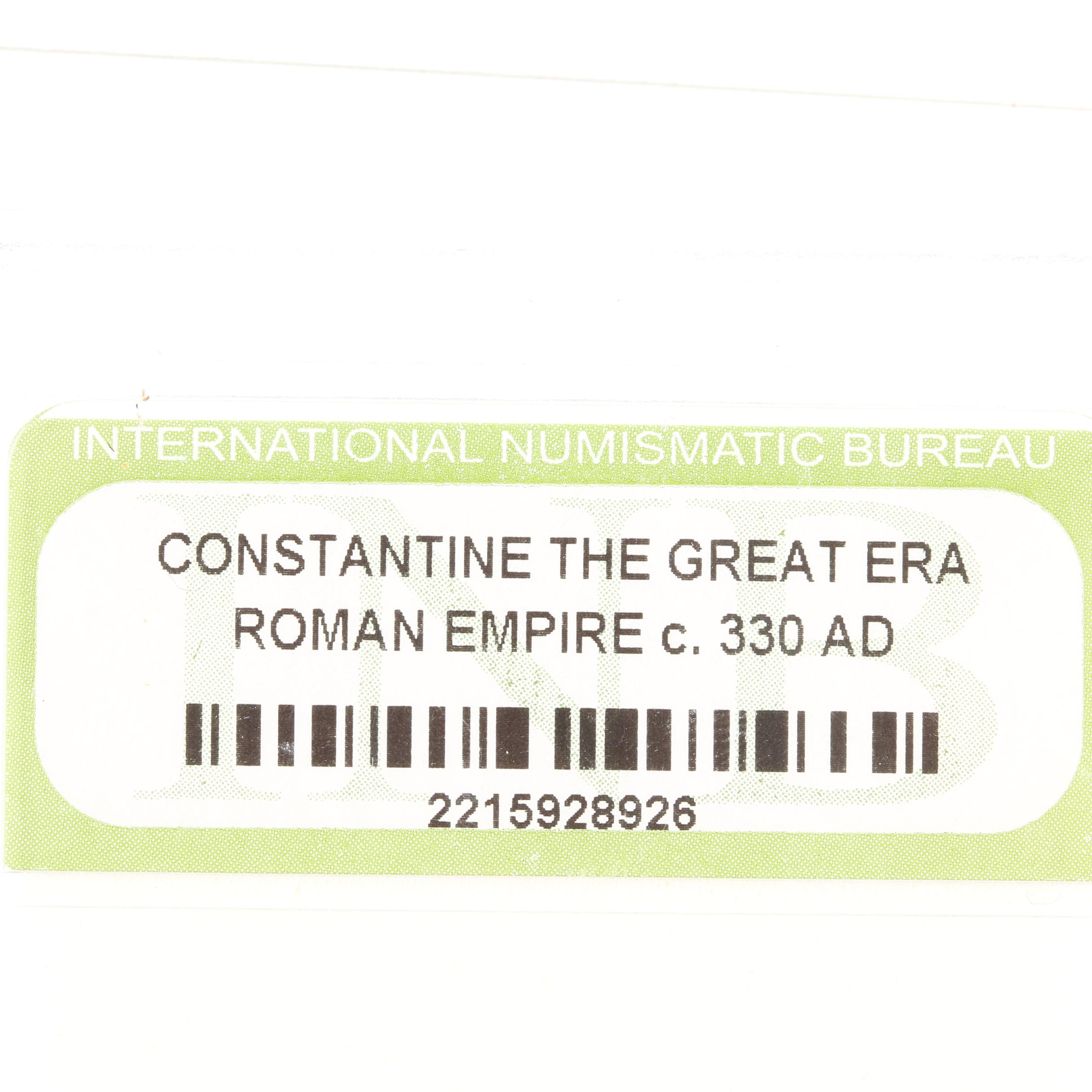 Ten Ancient Roman Imperial Bronze Coins from Constantine the Great's Era