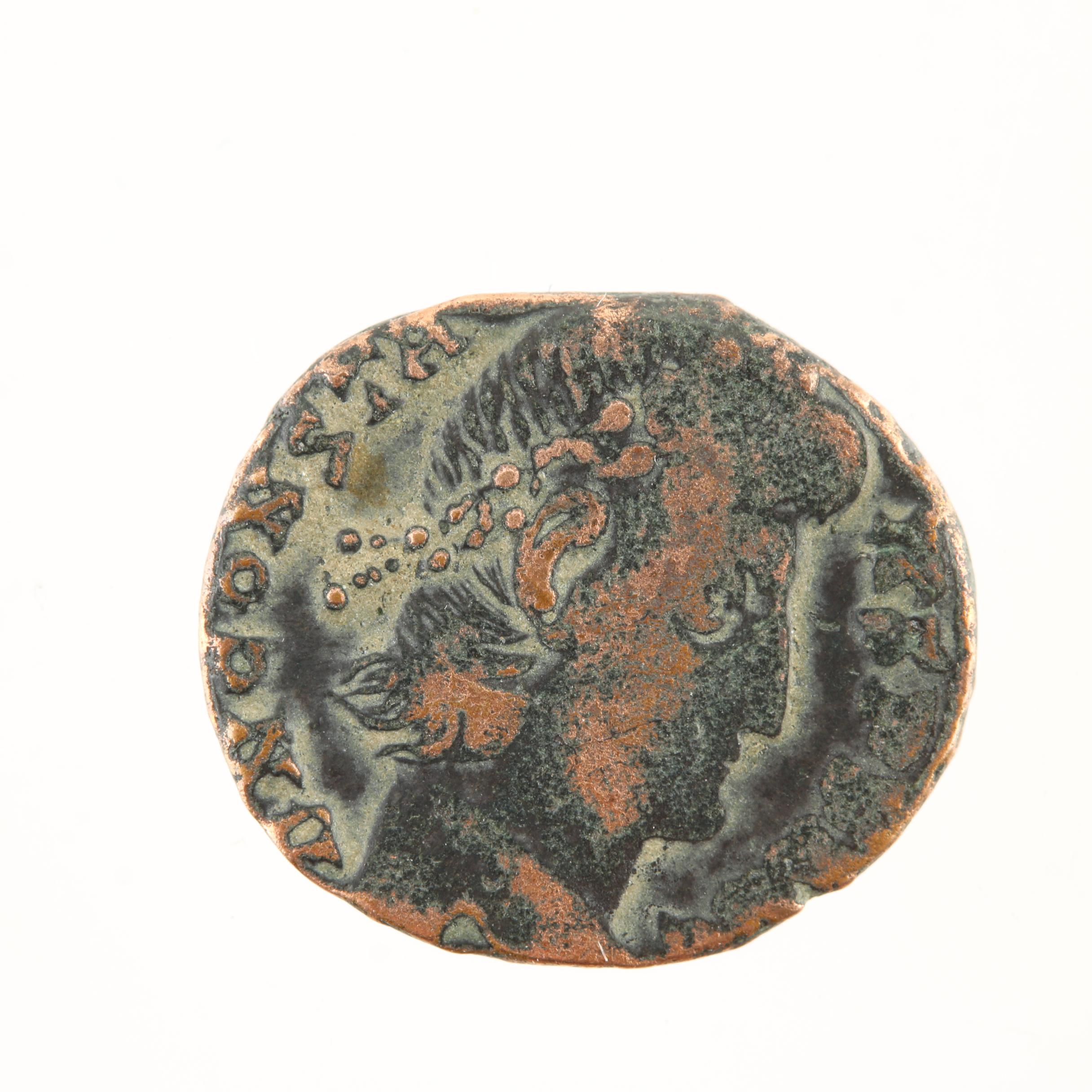 Ten Ancient Roman Imperial Bronze Coins from Constantine the Great's Era