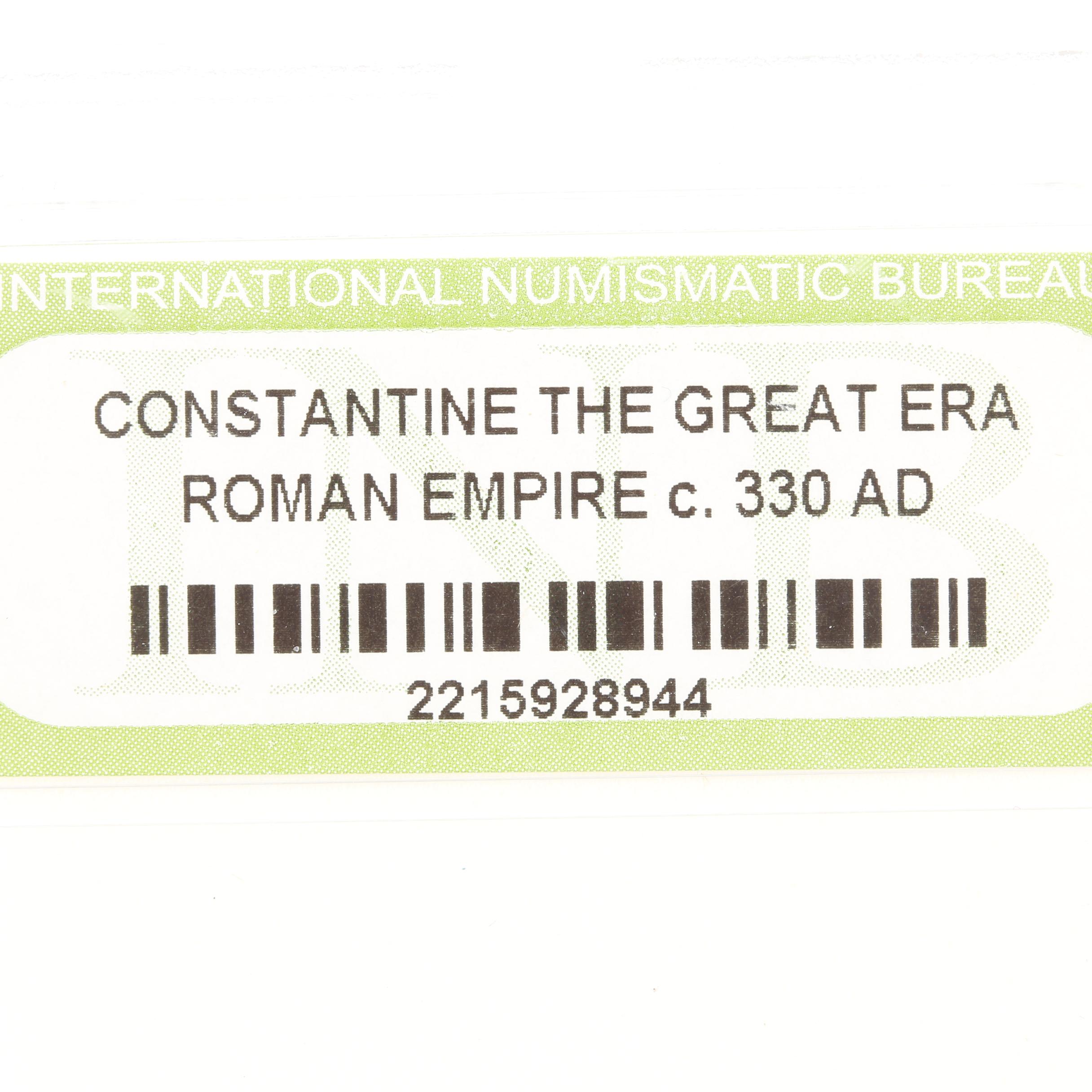 Ten Ancient Roman Imperial Bronze Coins from Constantine the Great's Era