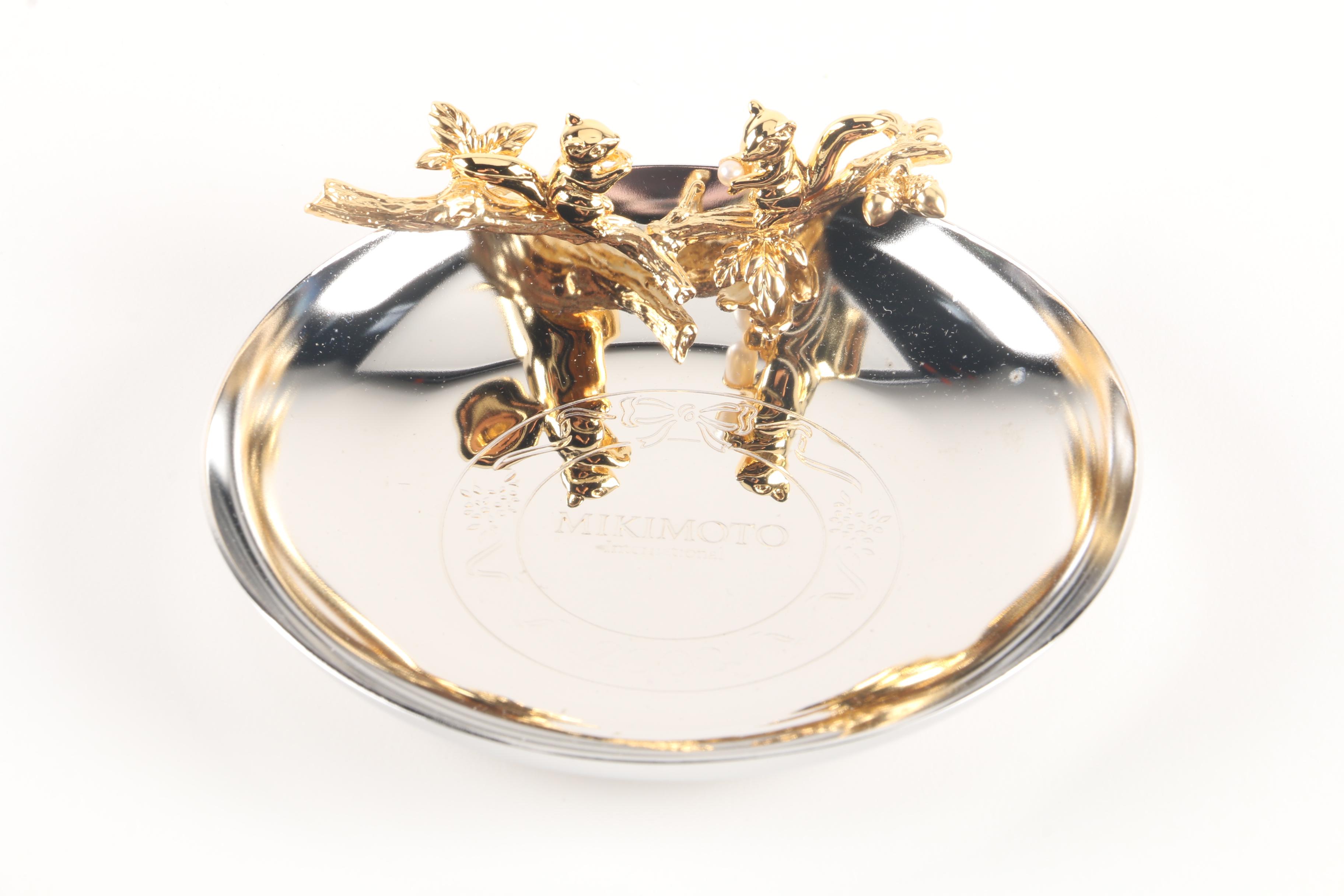 Mikimoto International Jewelry Dish and a Pen Set