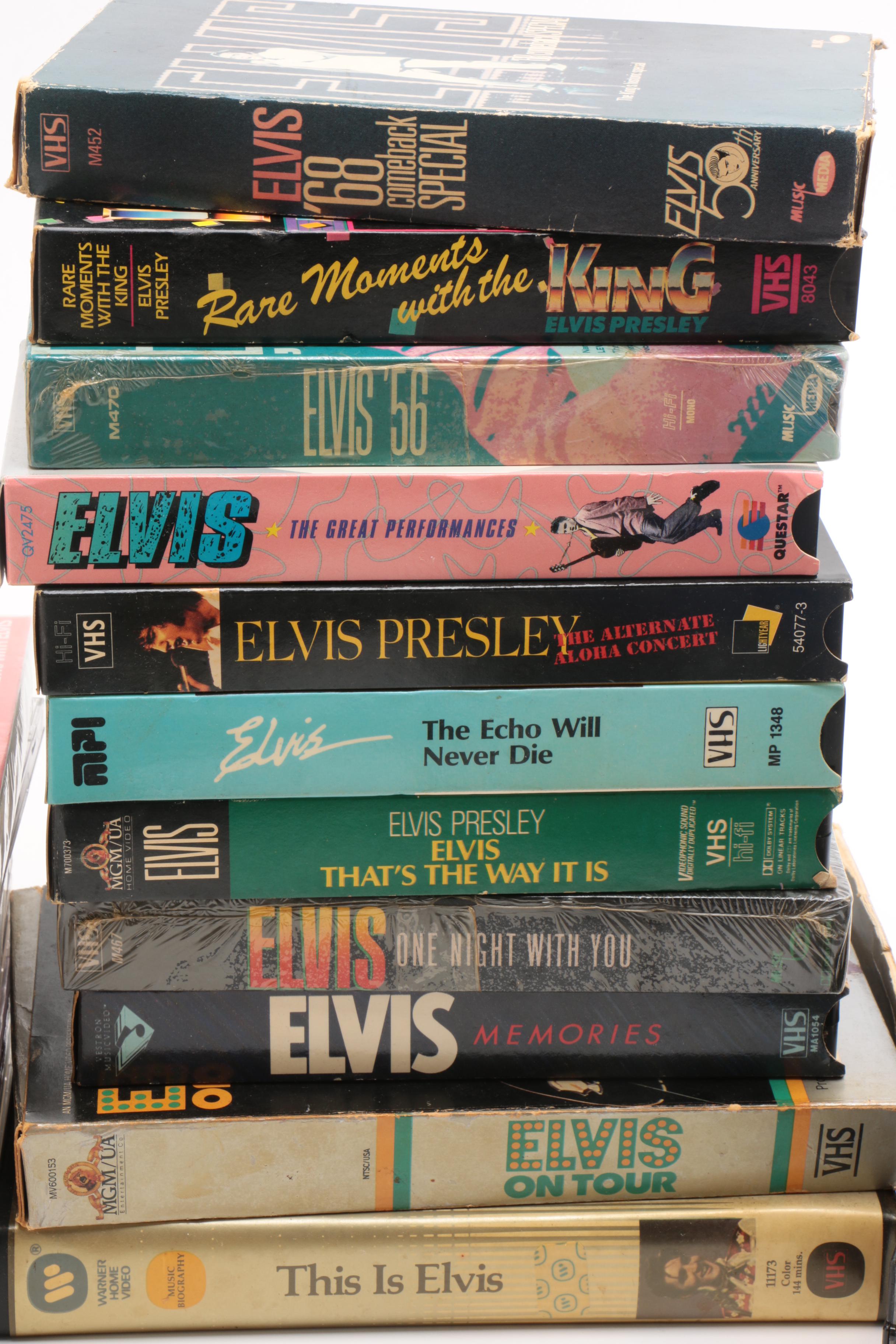 Elvis Presley VHS Tapes, Cassettes, CDs, DVDs and TV Guides