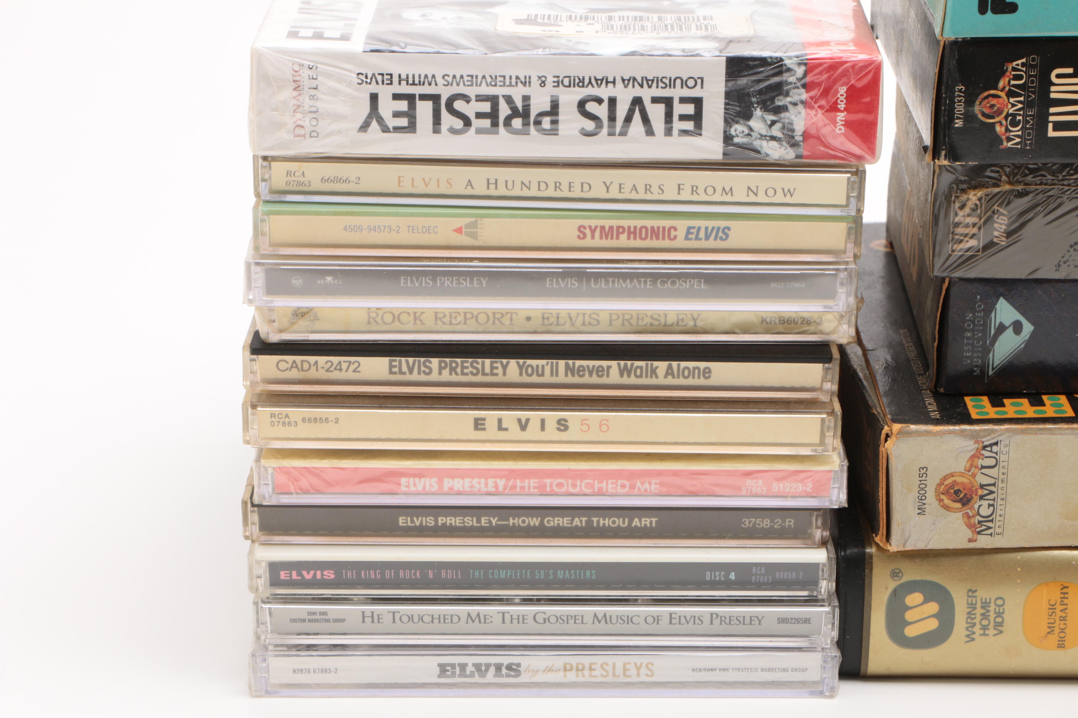 Elvis Presley VHS Tapes, Cassettes, CDs, DVDs and TV Guides