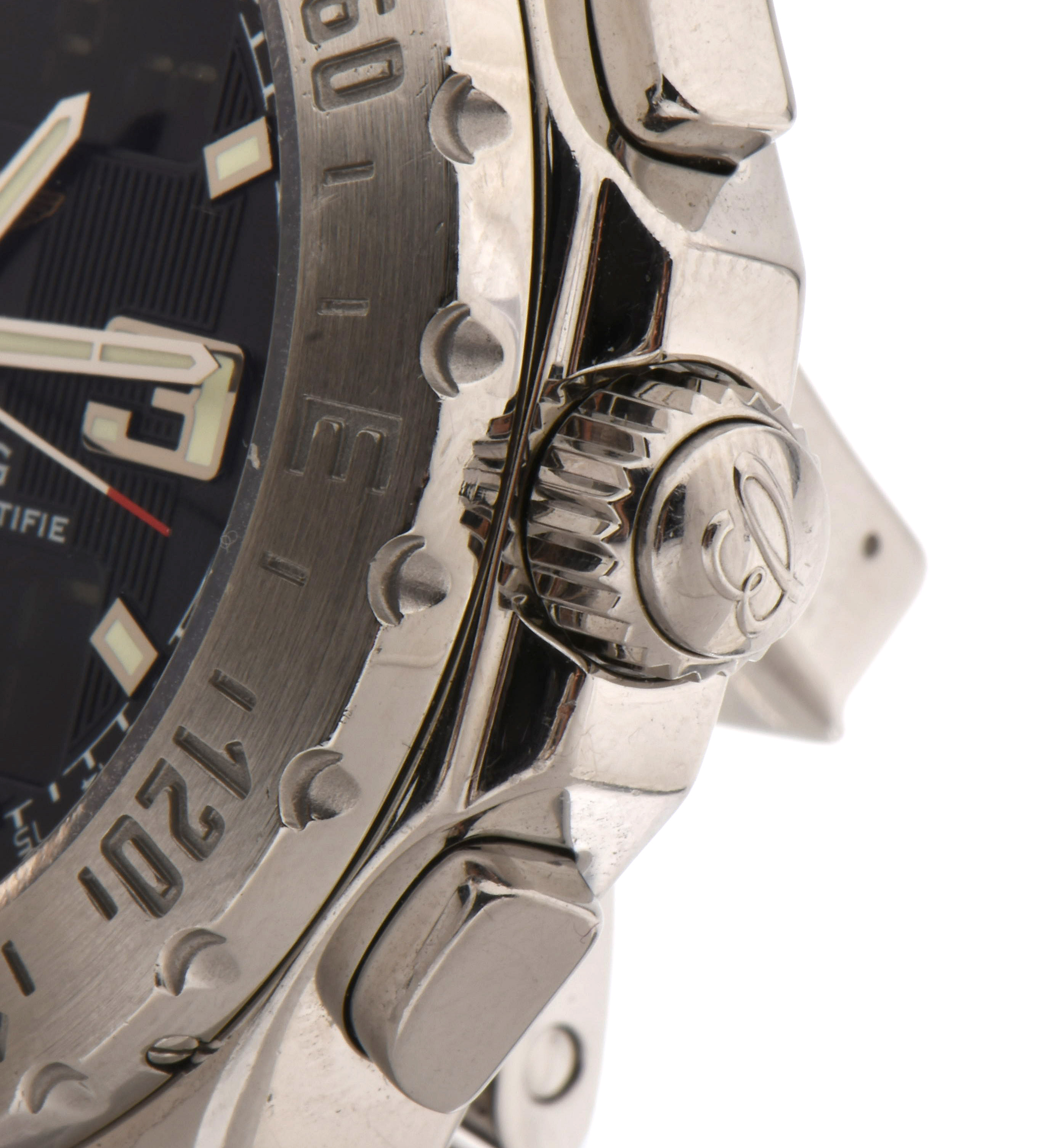 Breitling Airwolf Super Quartz Digital-Analog 44mm Stainless Steel Wristswatch