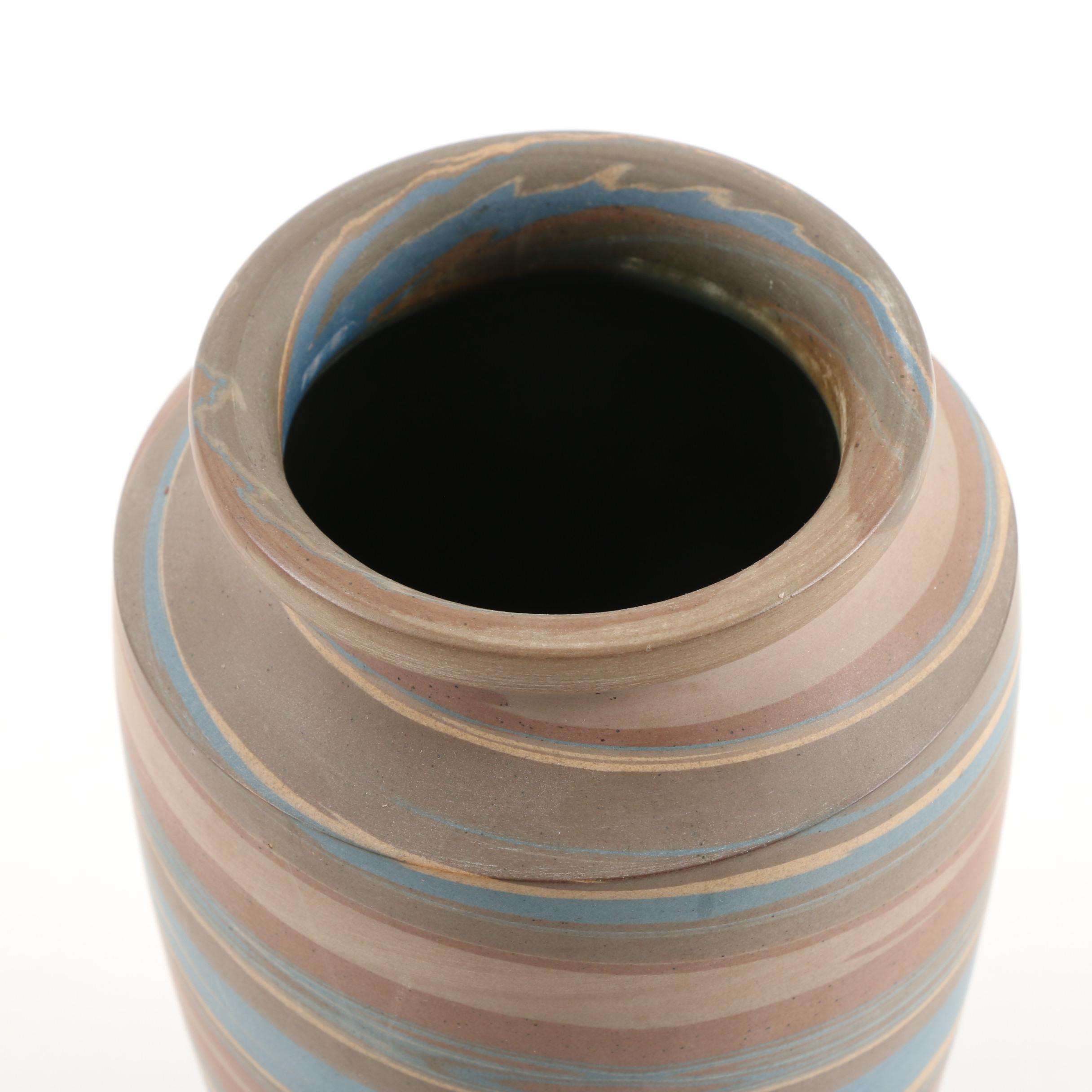 Early Niloak "Mission Swirl" Stoneware Vase