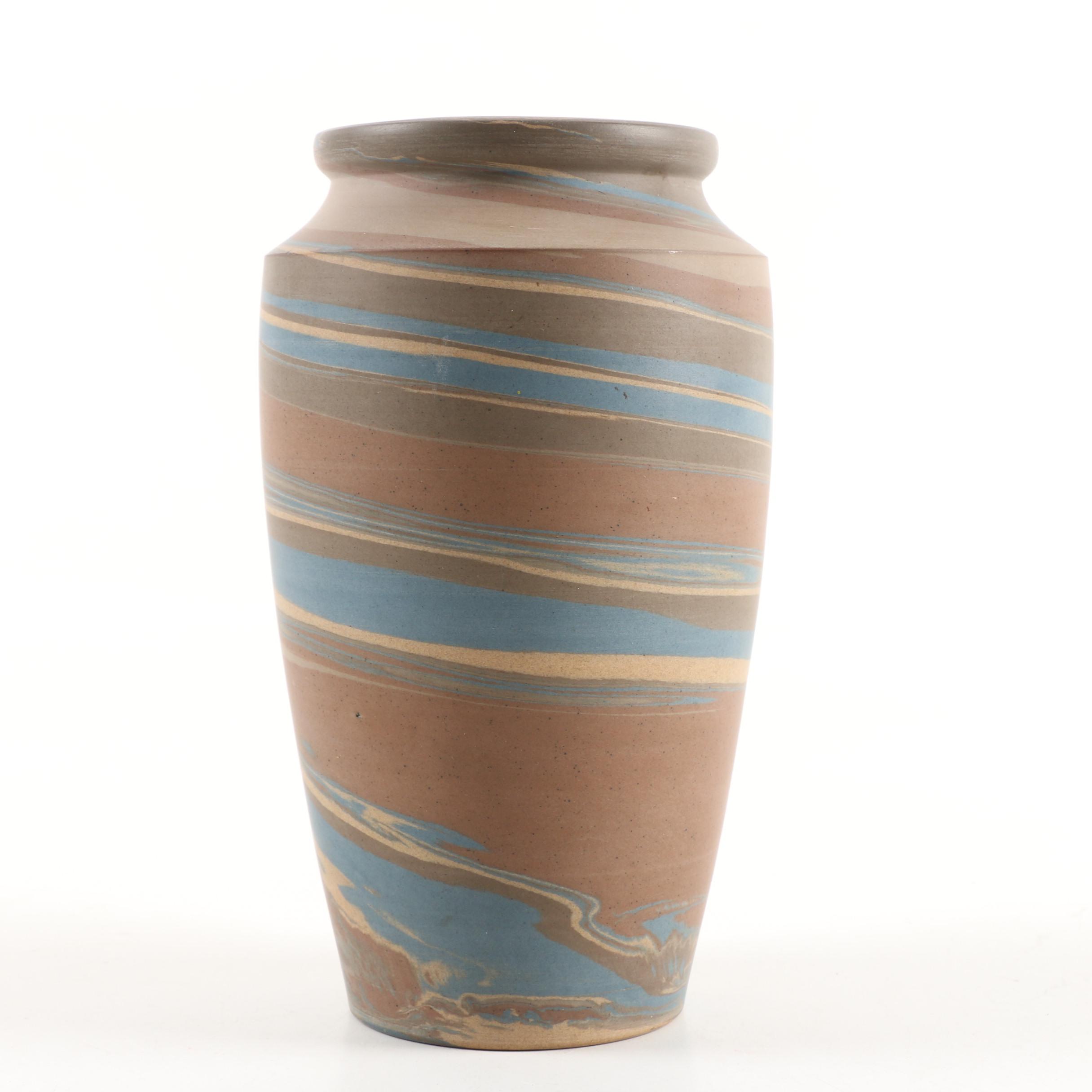 Early Niloak "Mission Swirl" Stoneware Vase