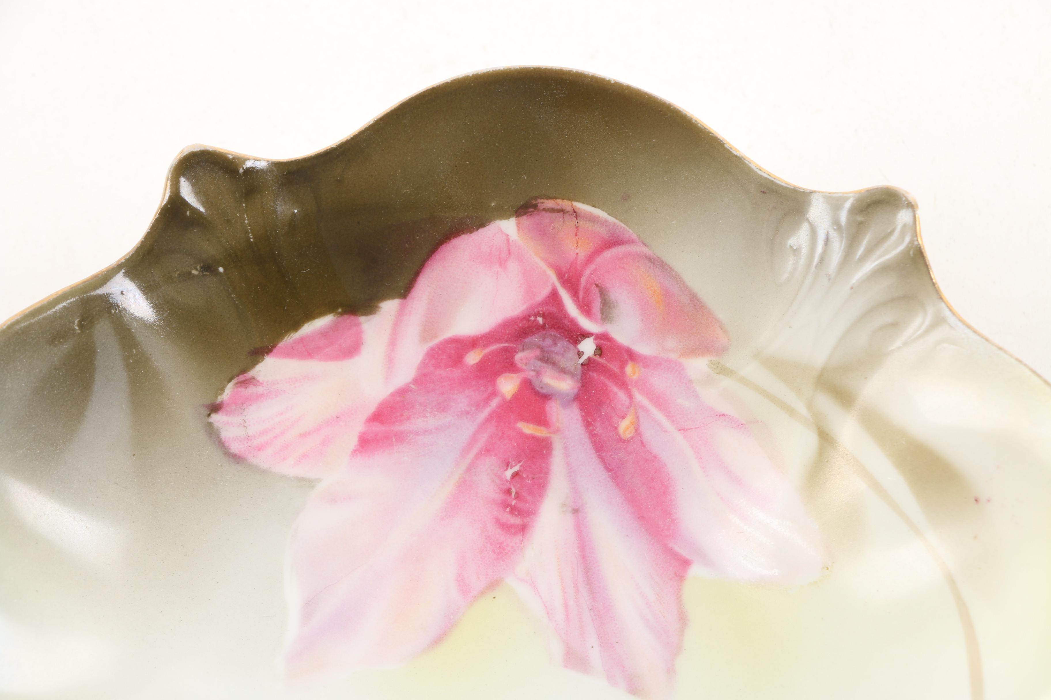 Vintage "RS Germany" Porcelain Bowls Including Pickard and Hand-Painted Tulips