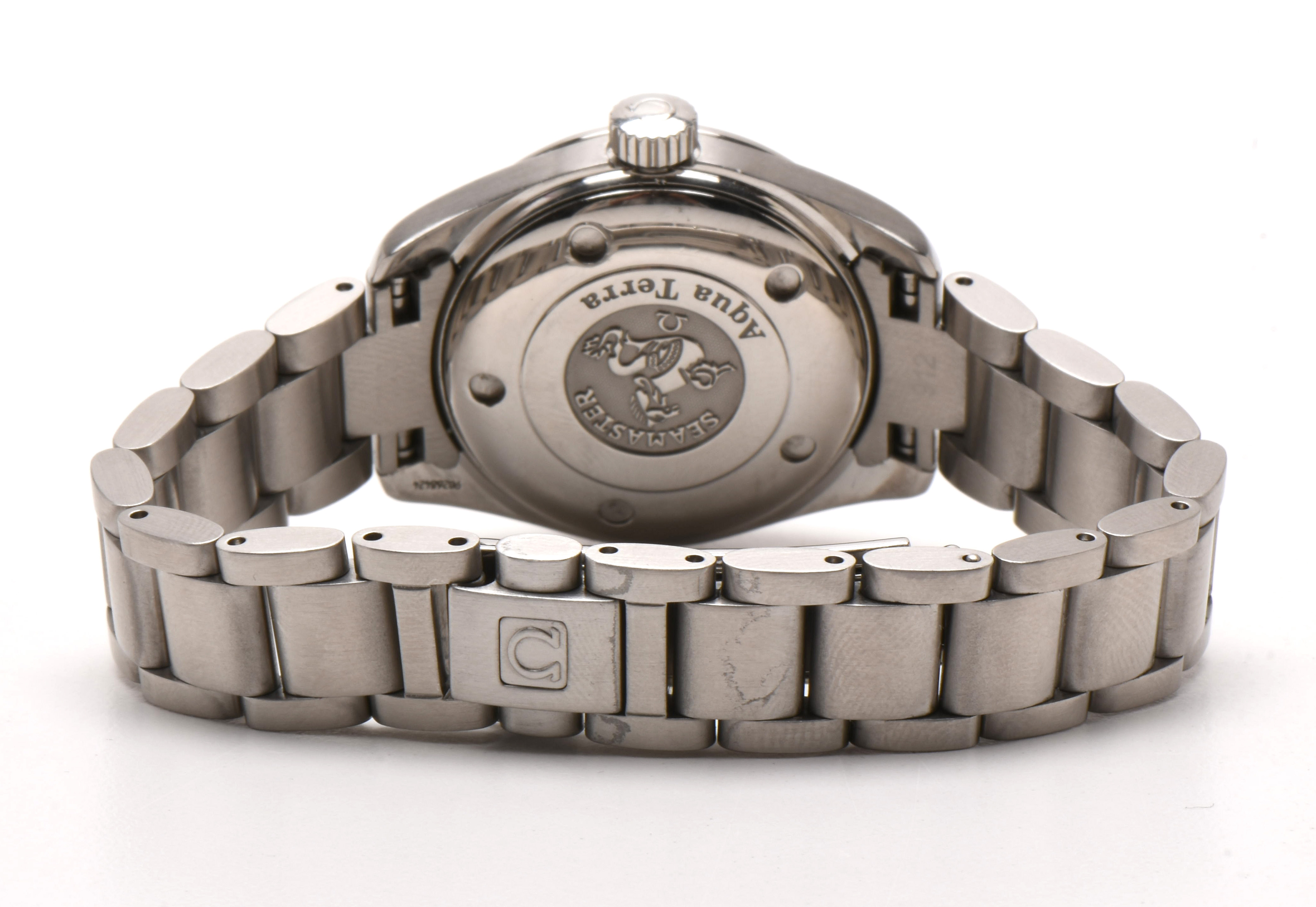 Omega Seamaster Aqua Terra Mother of Pearl Diamond Dial Steel Watch