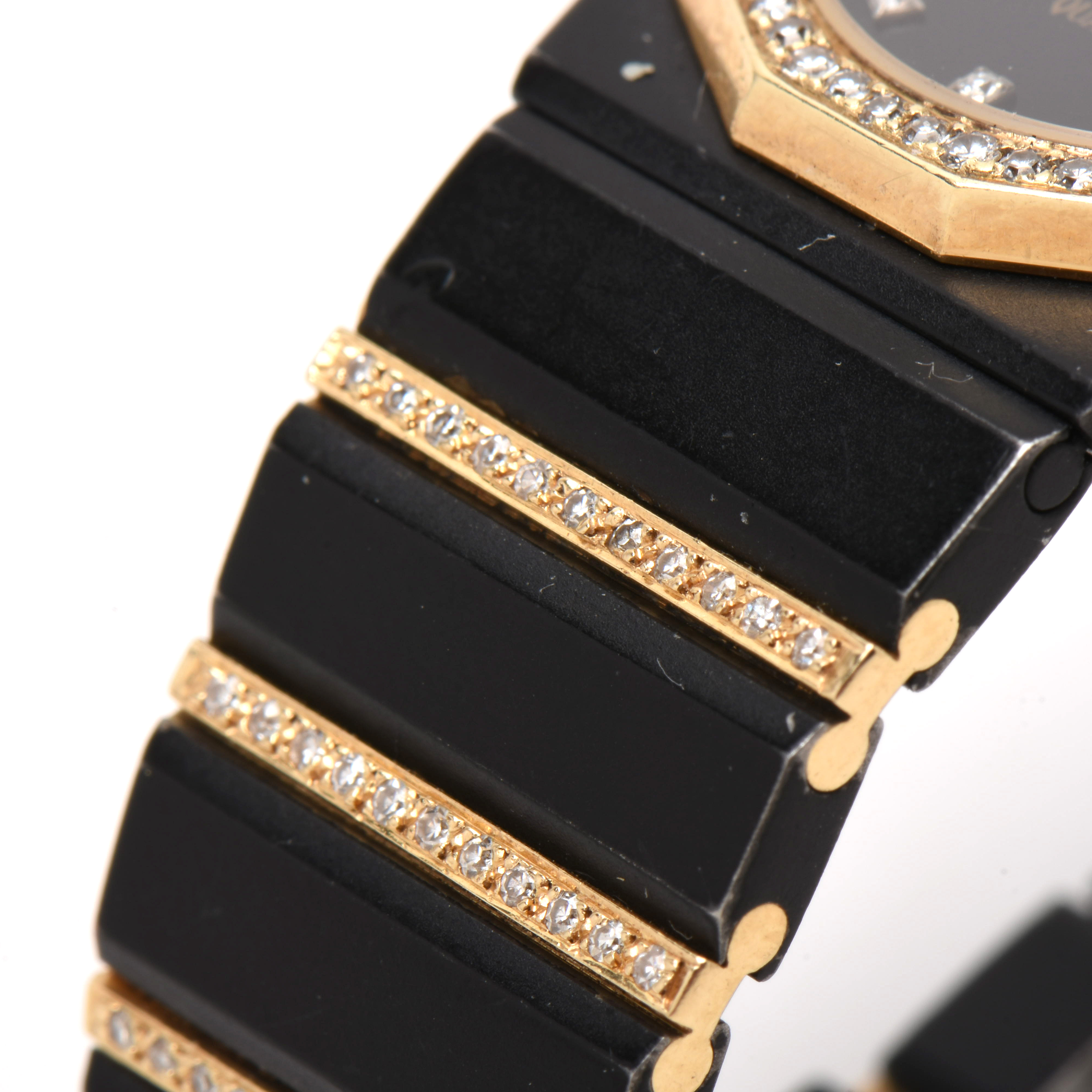 Concord Mariner Black Steel, 14K Yellow Gold 0.93 CTW Diamond Quartz Watch