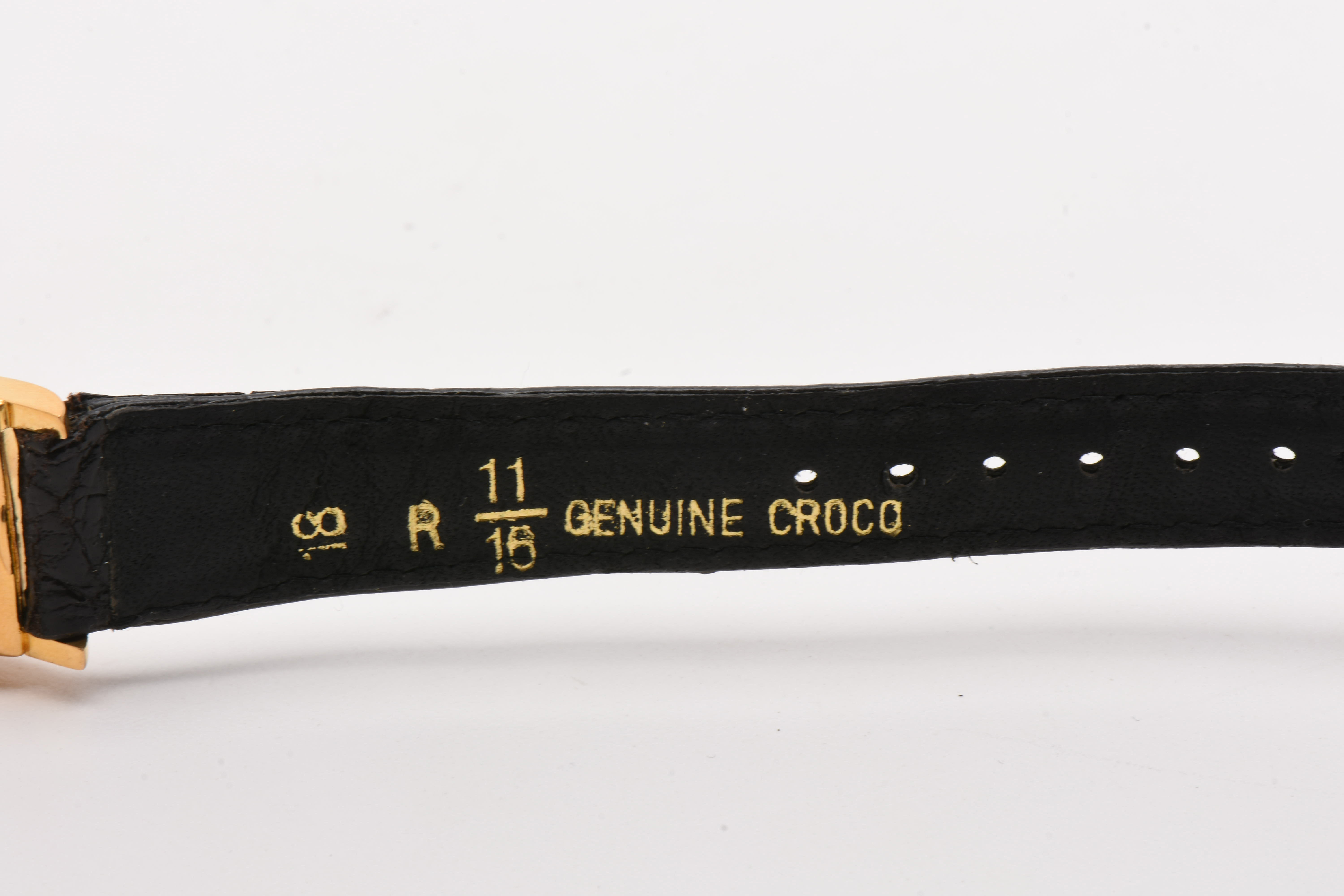 Early 20th Century Rolex 9K Yellow Gold Black Dial Watch