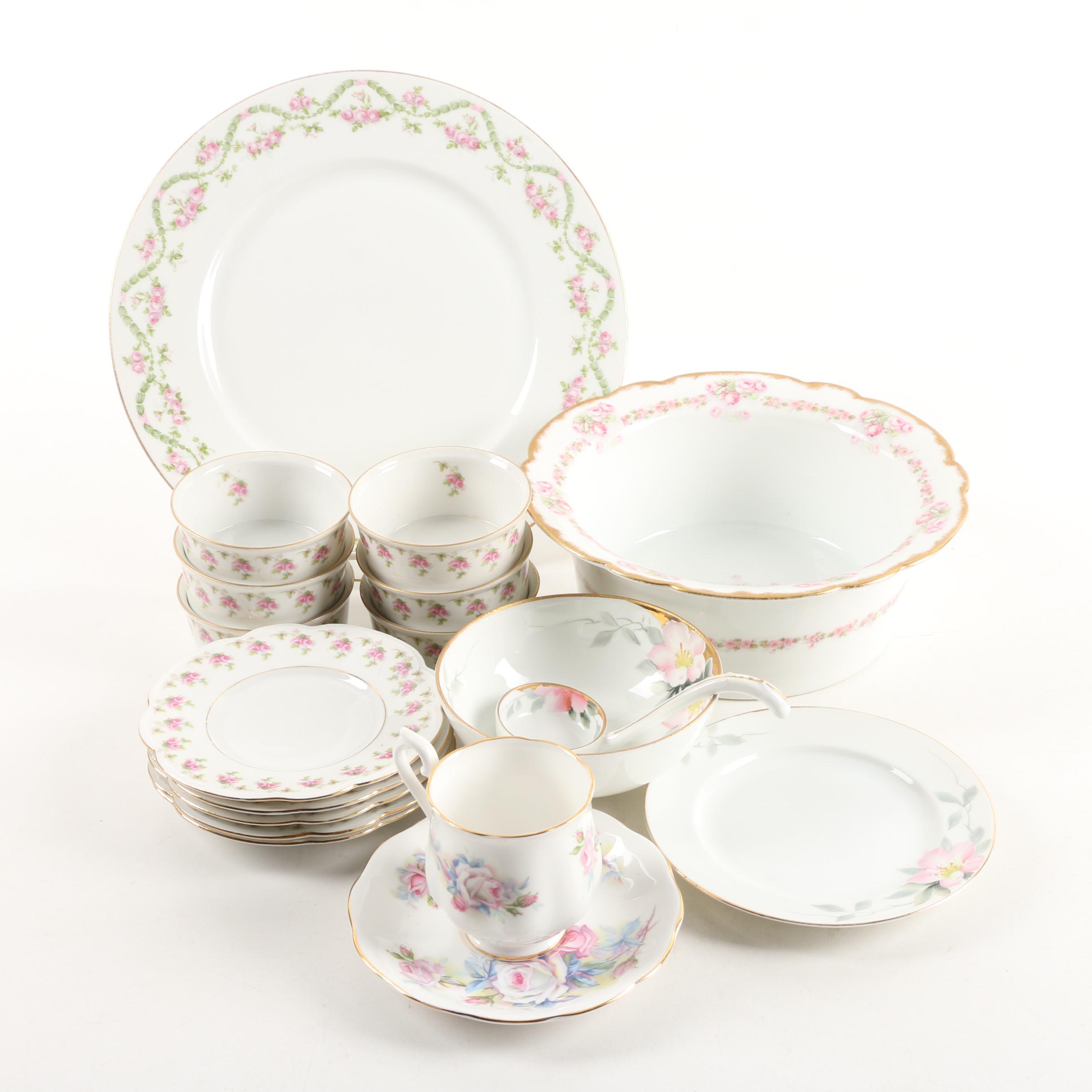 Antique and Vintage Porcelain and Bone China Tableware Featuring Bawo & Dotter