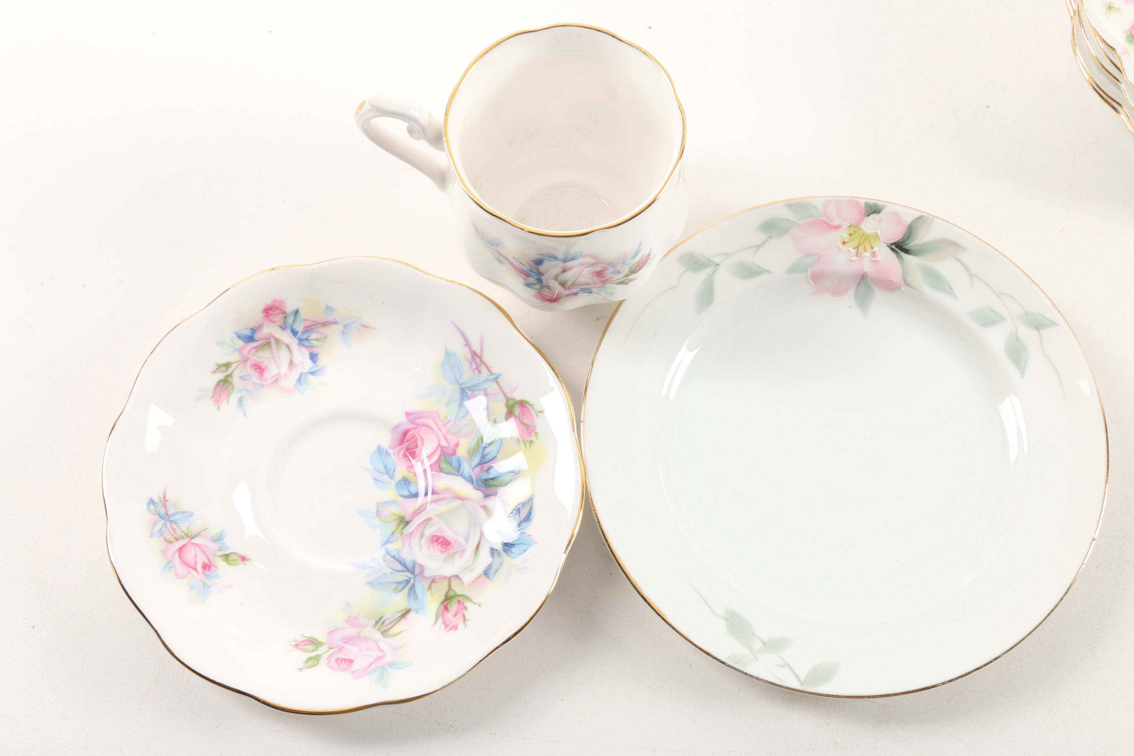Antique and Vintage Porcelain and Bone China Tableware Featuring Bawo & Dotter