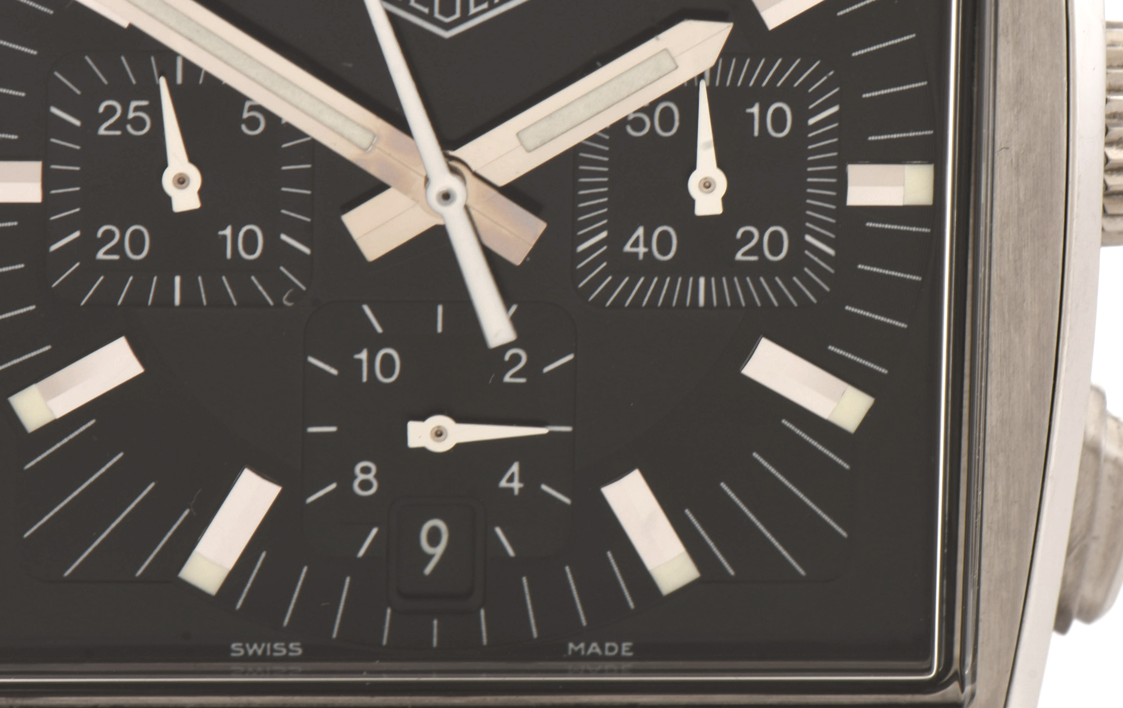 TAG Heuer Monaco Automatic Chronograph Black Dial Stainless Steel Watch